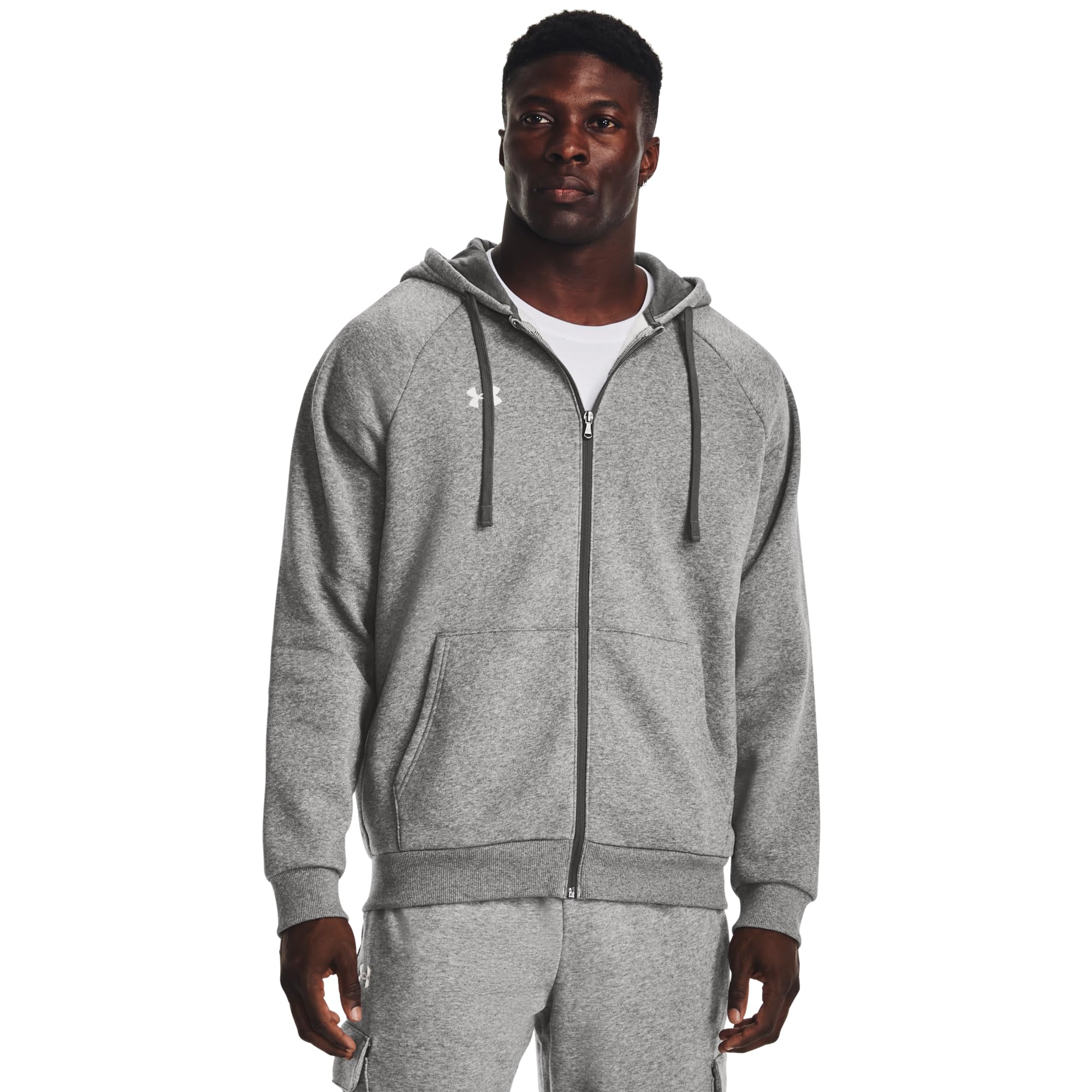 Under Armour Sudadera con Capucha para Hombre UA Rival de Forro Polar con Cremallera Completa Tops de Forro Polar Hombre