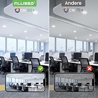 ALUSSO LED Süllyesztett Spotlámpa Szett, 6db, 10W, 750lm, Hideg Fehér 6500K, IP44 Vízálló, Fürdőszobába, Konyhába, 30mm Ultravékony, 125-135 4