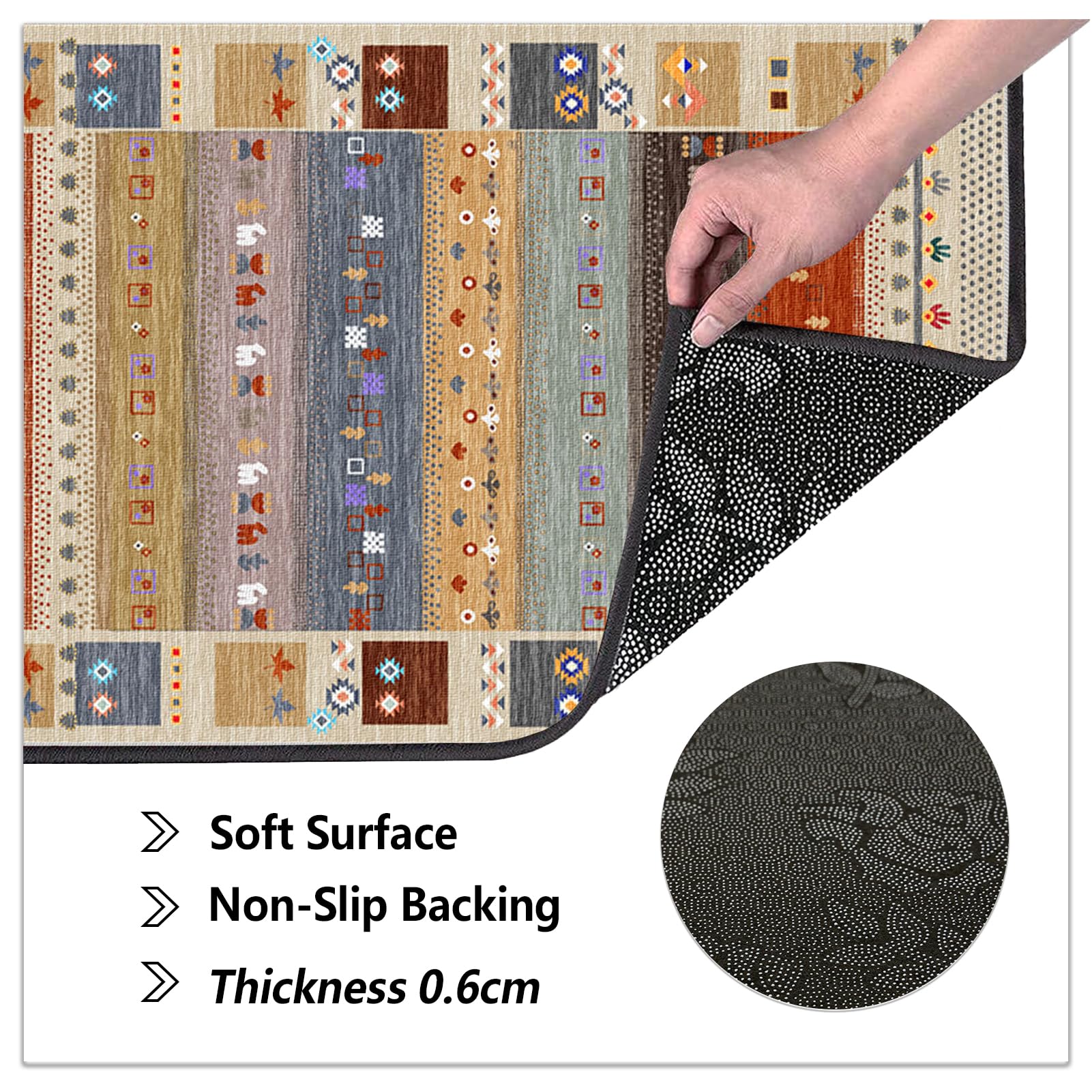 Tappeto Passatoia Corridoio Antiscivolo per Cucina 70 x 350 cm