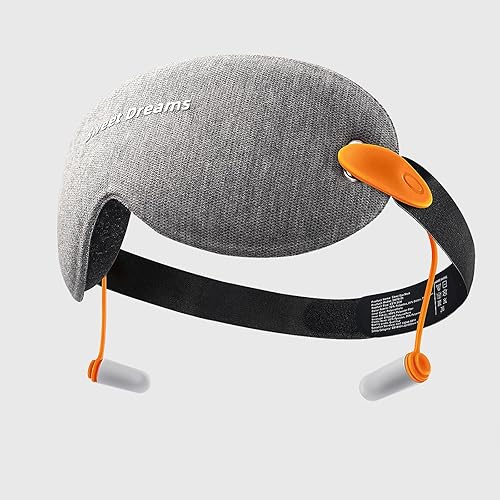 Maschera da notte 2 in 1 con tappi per le