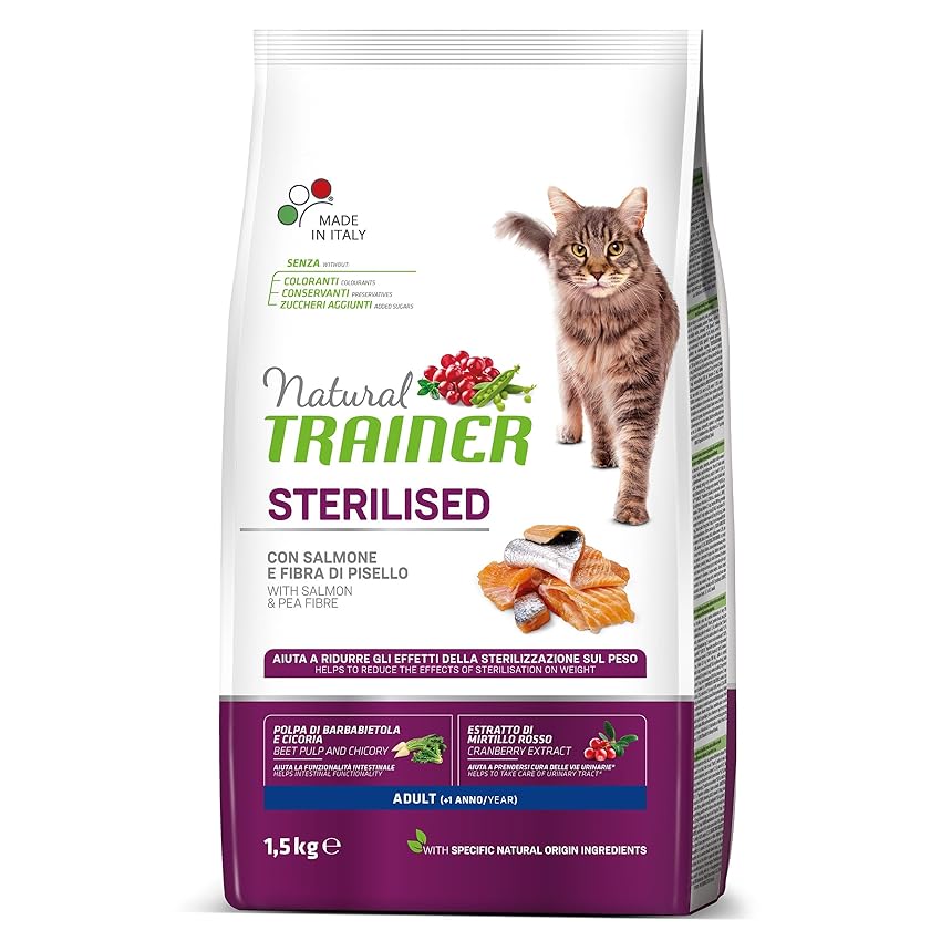 Immagine del prodotto Trainer Cibo per Gatti Sterilizzati con Salmone, 1.5 kg