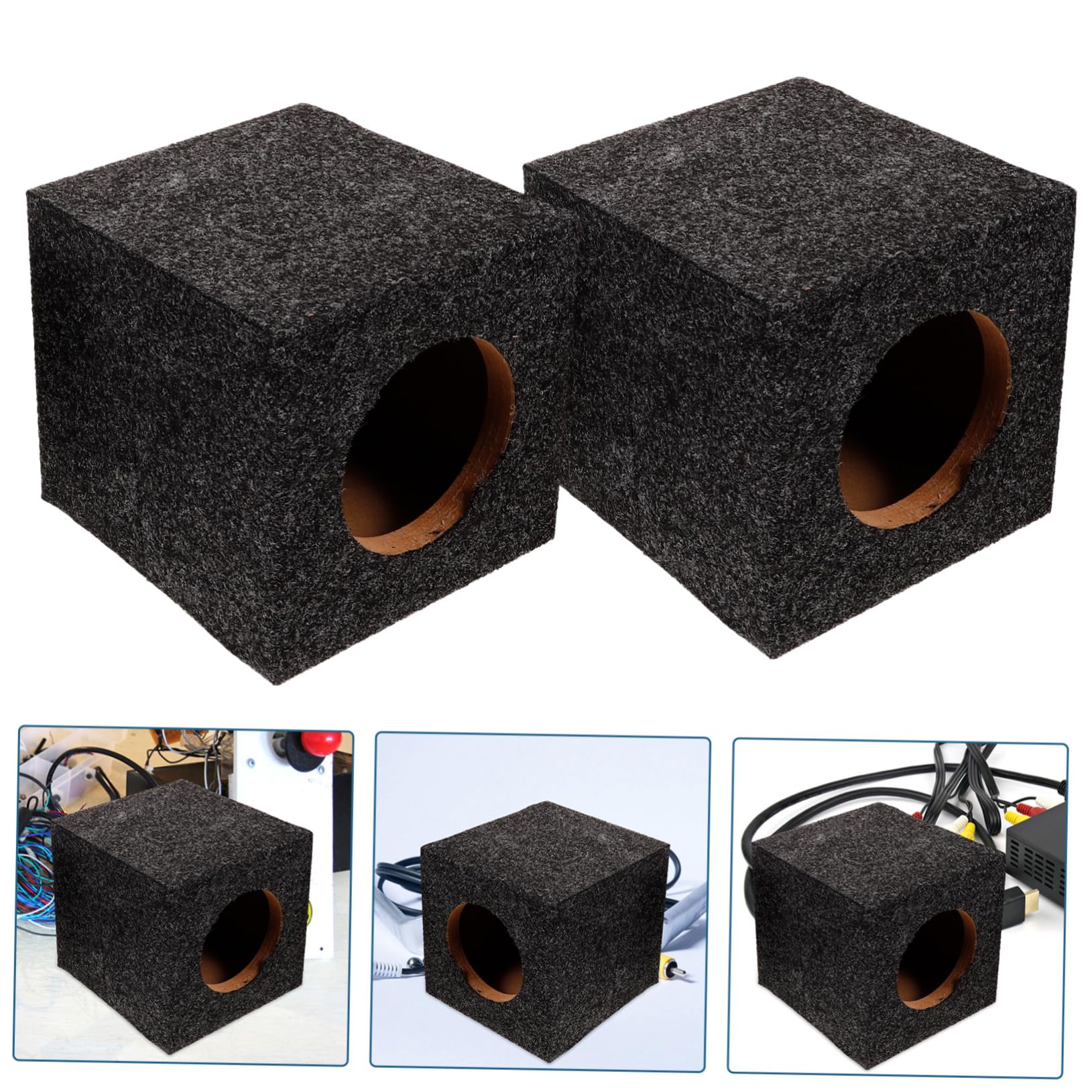 Holibanna Subwoofer Box Per Auto Involucro Singolo Per Subwoofer Accessorio Diy Per Audio Dei Bassi Con Materiali Per Esperienza Musicale