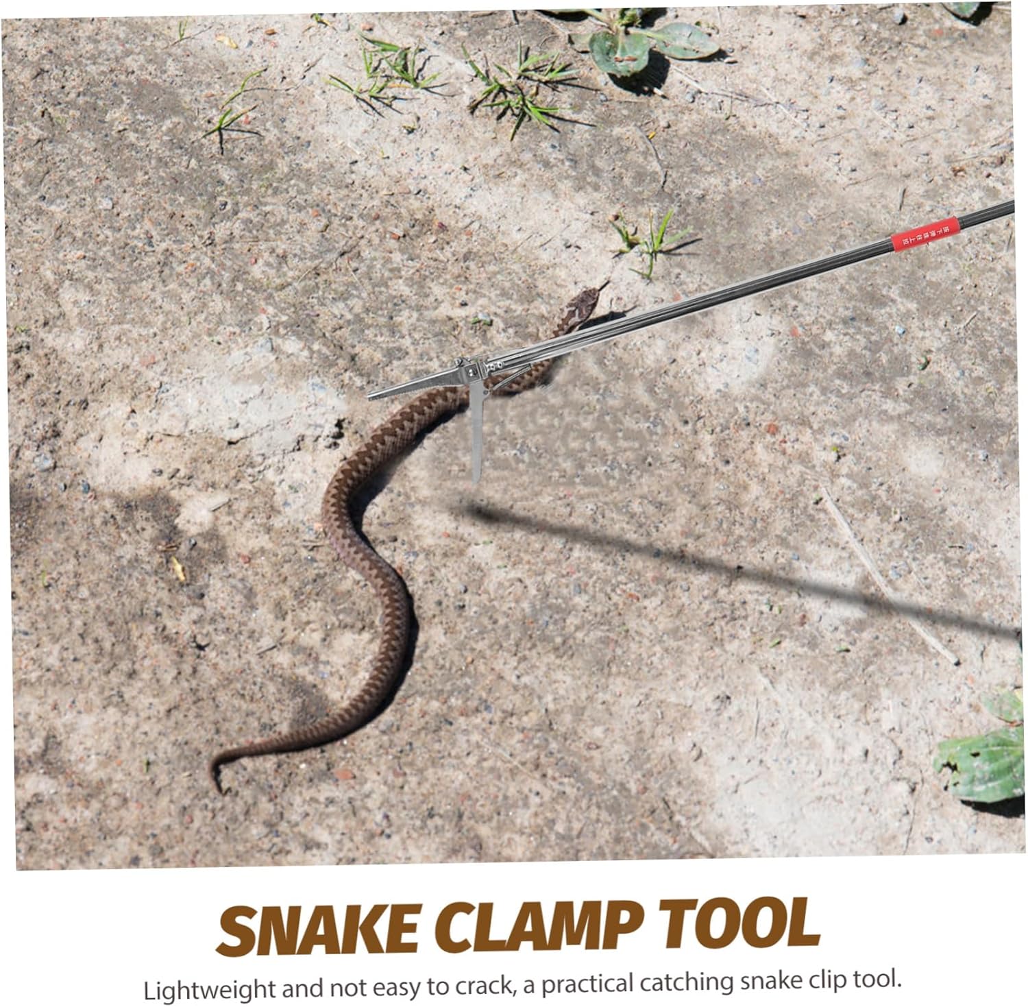 Stainless Steel Snake Catcher Tool Practical Snake Grabber Non- Grip Gardens and Zoos Design for Easy Storage