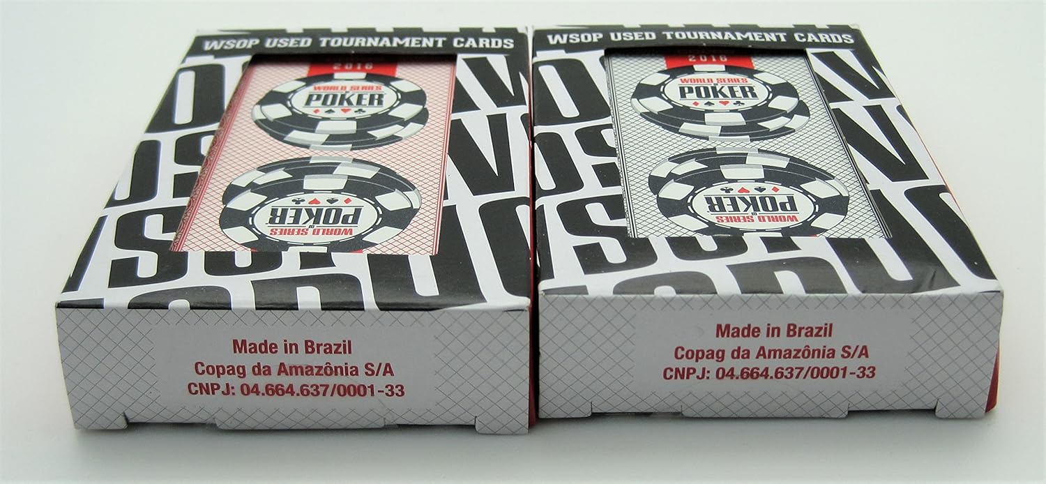 Copag Set of 2 Authentic Decks Dealt at WSOP Used Plastic Playing Cards Bridge Standard Index