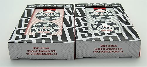 Miniatura 2 de Copag Juego de 2 mazos auténticos repartidos en WSOP usados de plástico naipes Bridge Standard Index
