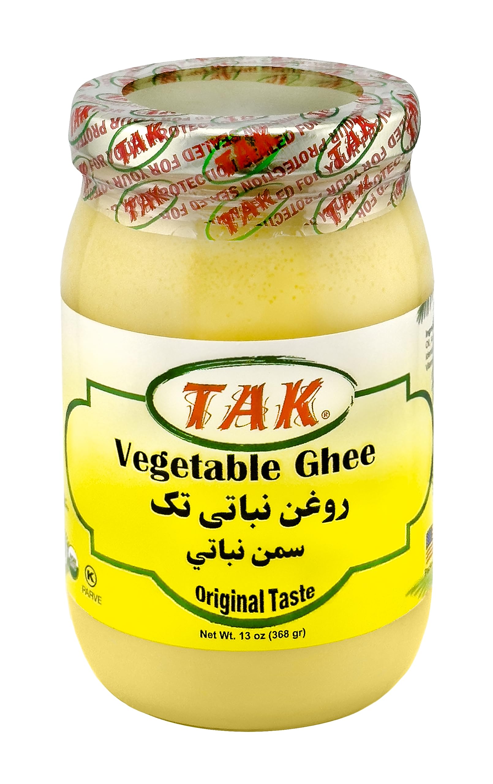 Tak Vegetable Ghee 13 Ounce, High Smoke Point, Made in USA, Rich in