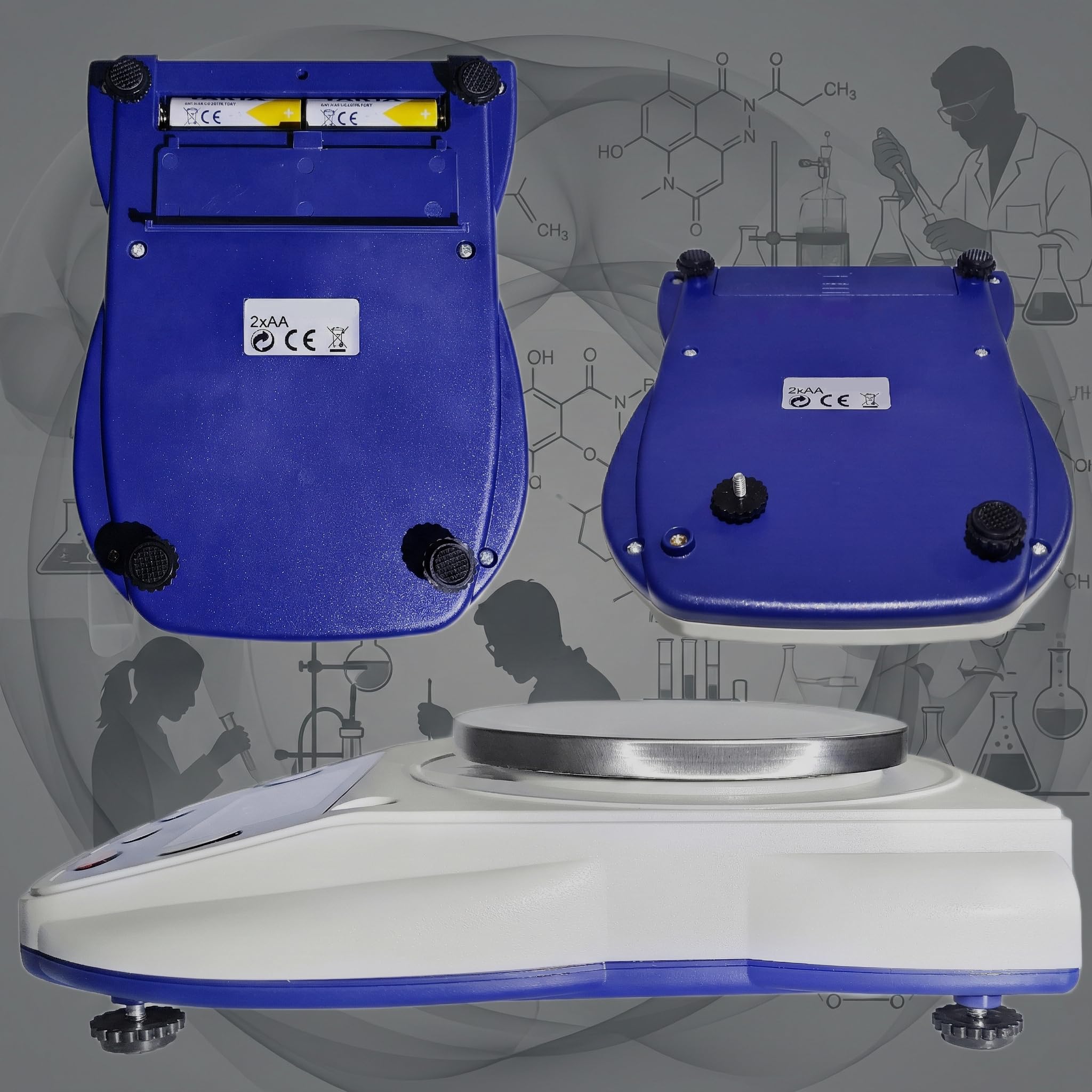 Balanza de Precisión 0,01g/600g Báscula Digital para Joyería y Laboratorio