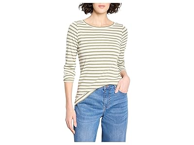 NIC+ZOE Long Sleeve Stripe Boat T-Shirts Women