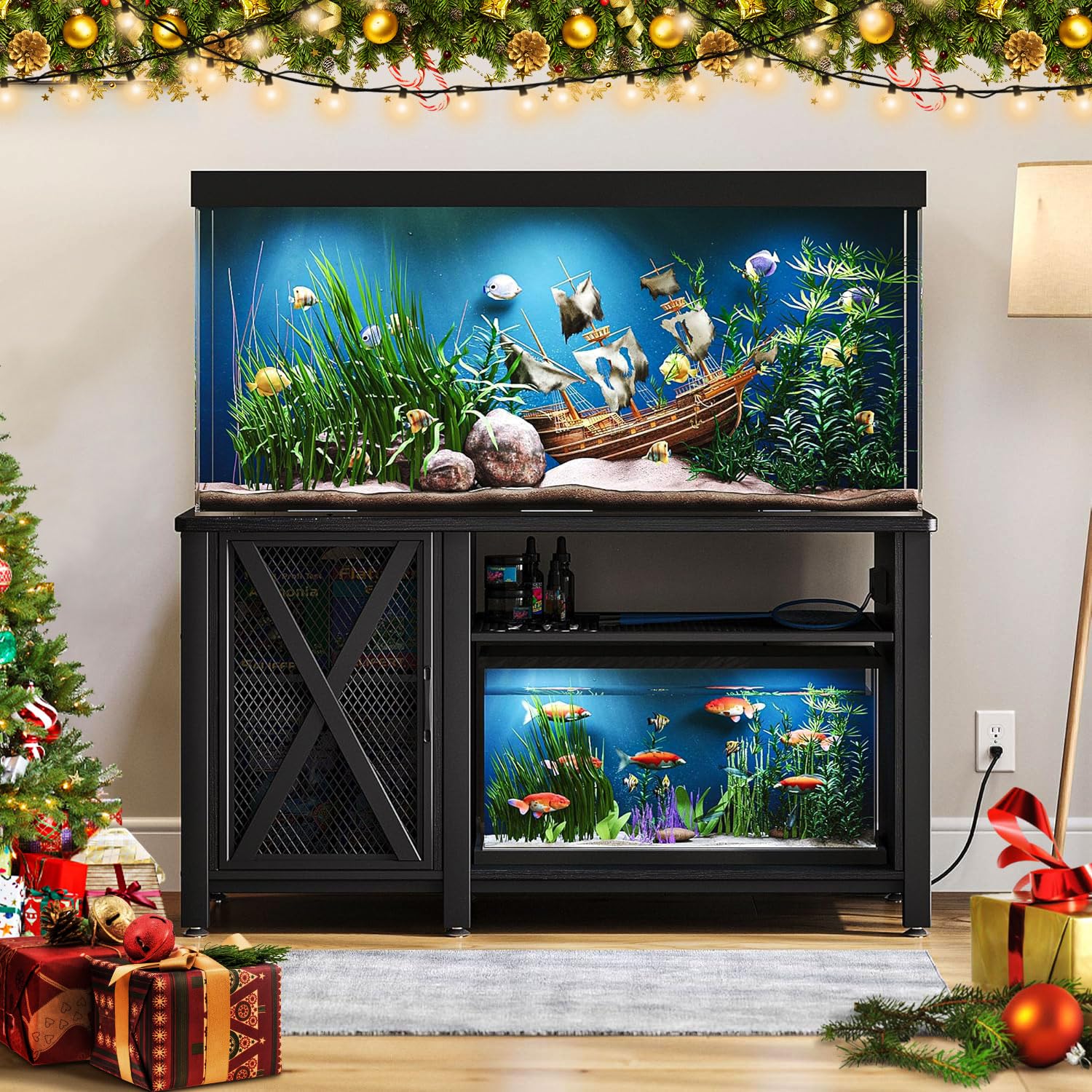 YITAHOME Heavy Duty 55-75 Gallon Aquarium Stand