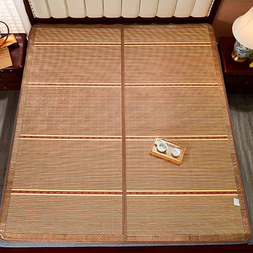 Alfombrilla de bambú para dormir, colchón refrescante, tradicional chino, de verano, ratán, colchoneta de enfriamiento plegable y transpirable para disponible en Yaxa Guatemala