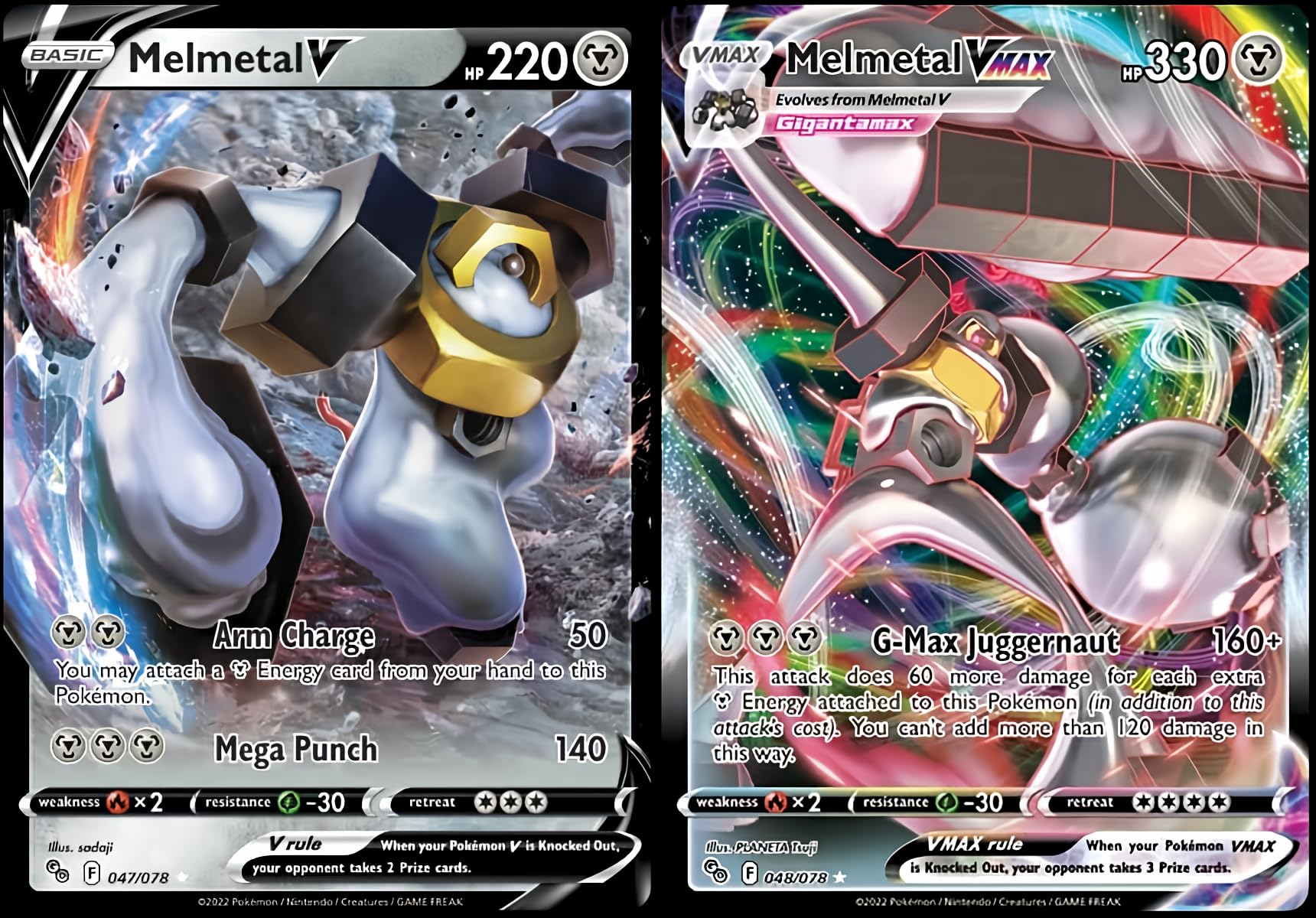 Amazon.com: Melmetal V & Vmax 048/078 - Pokemon Go - Ultra Rare