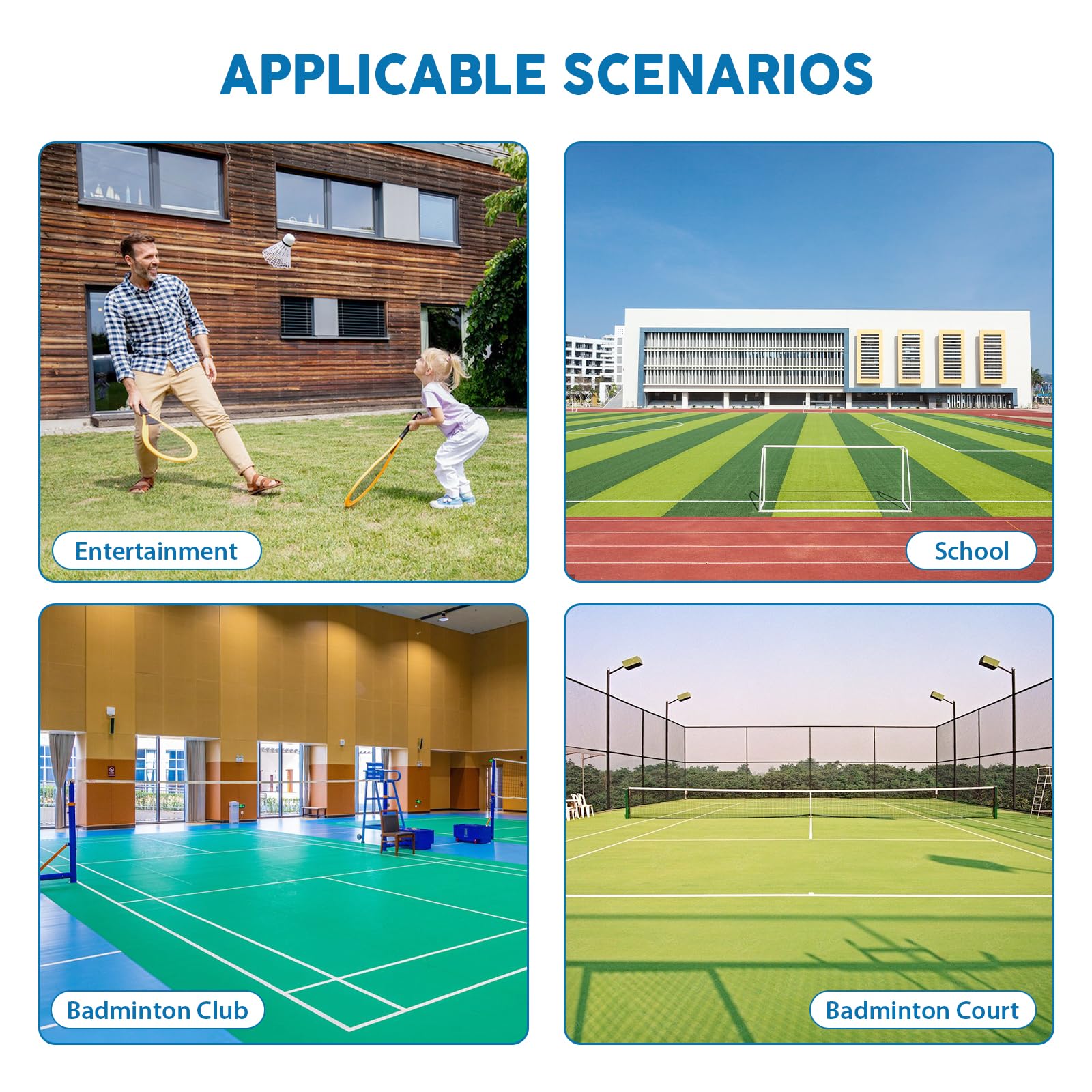 JAOGAUS Macchina per Servire Badminton con 12 Palline, Lanciatore Portatile per Allenamento Indoor e Outdoor