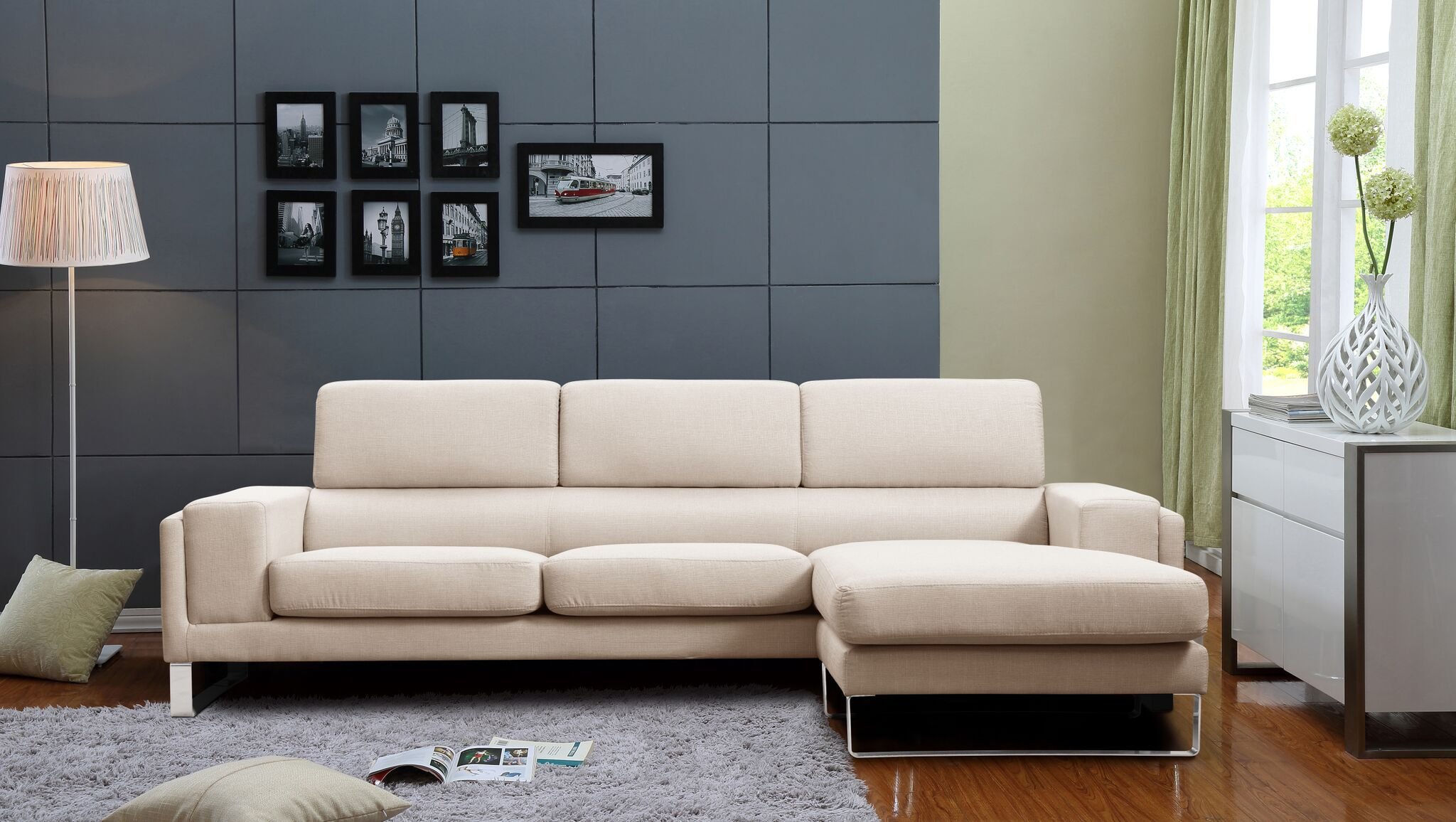 Buy Container Furniture Direct Quinn Collection MidCentury Upholstered