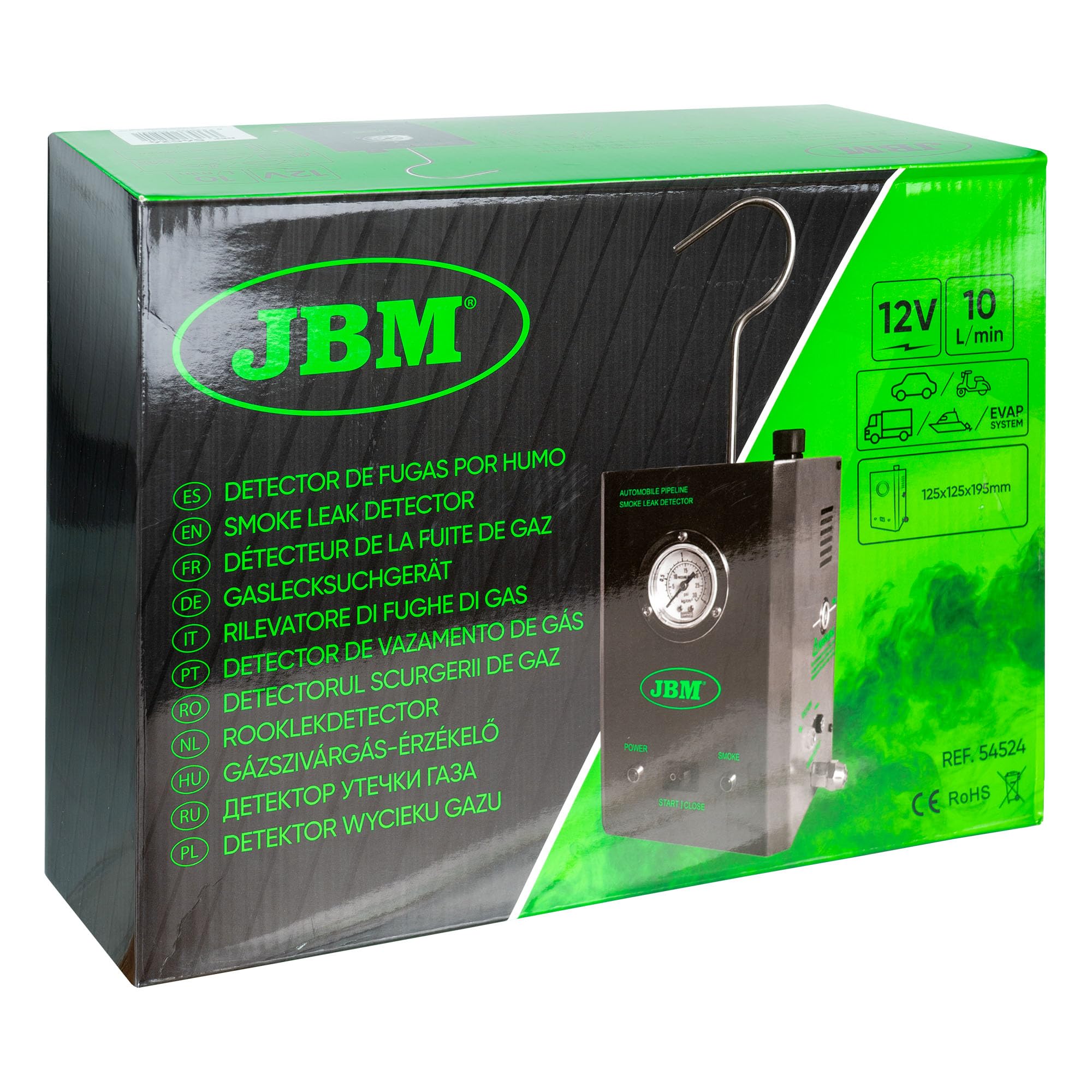 JBM JBM54524 Detector de Fugas por Humo 8 l/min