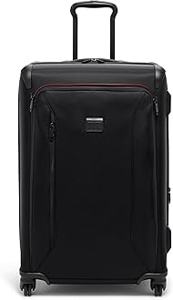 Aerotour 4 Wheel Expandable Luggage - Men's and Women's Lightweight Business and Leisure Travel Suitcase - 26" Short Trip Expandable Packing Case, Black