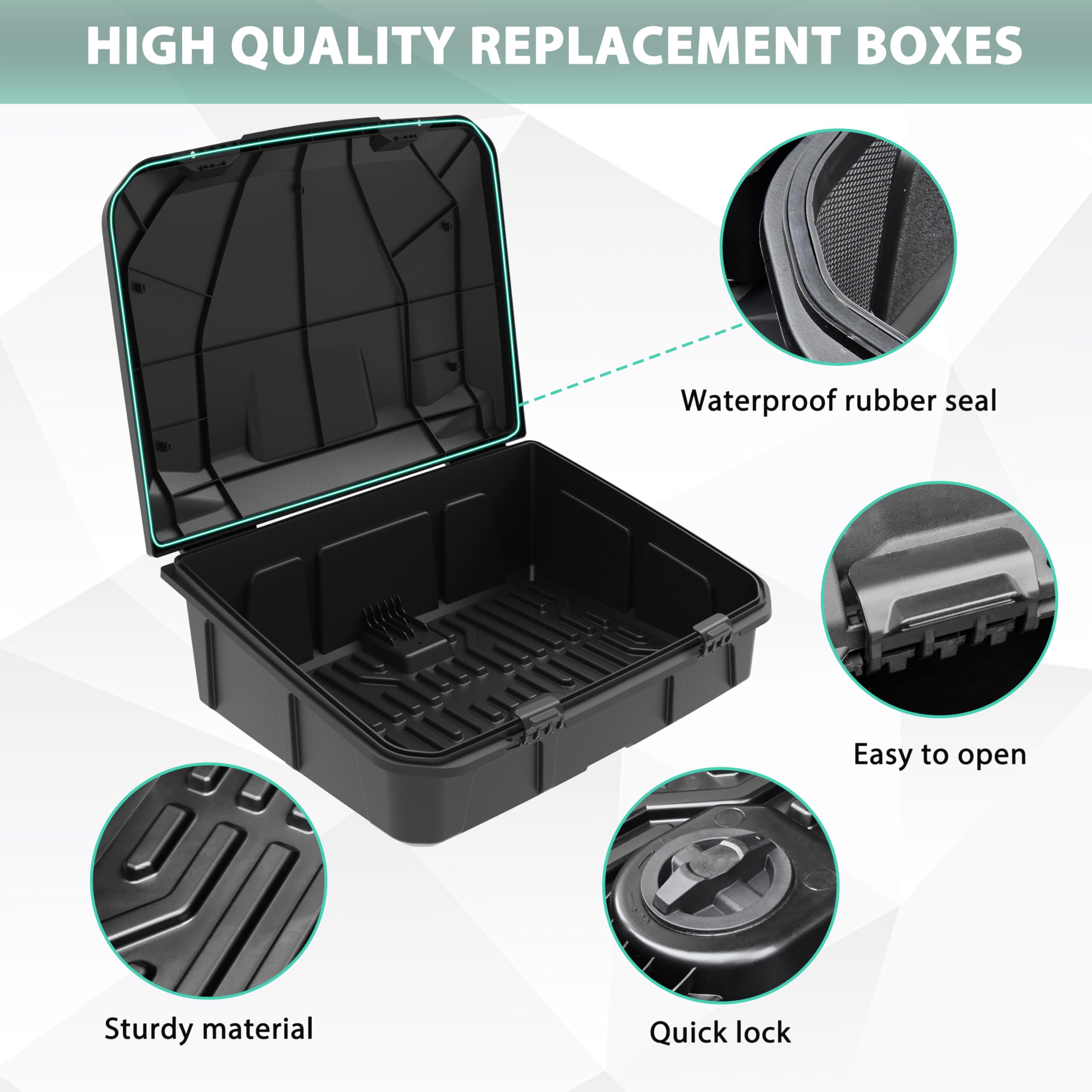 Amazon.com: POKIAUTO 96L Rear Cargo Box for Can-Am Maverick R