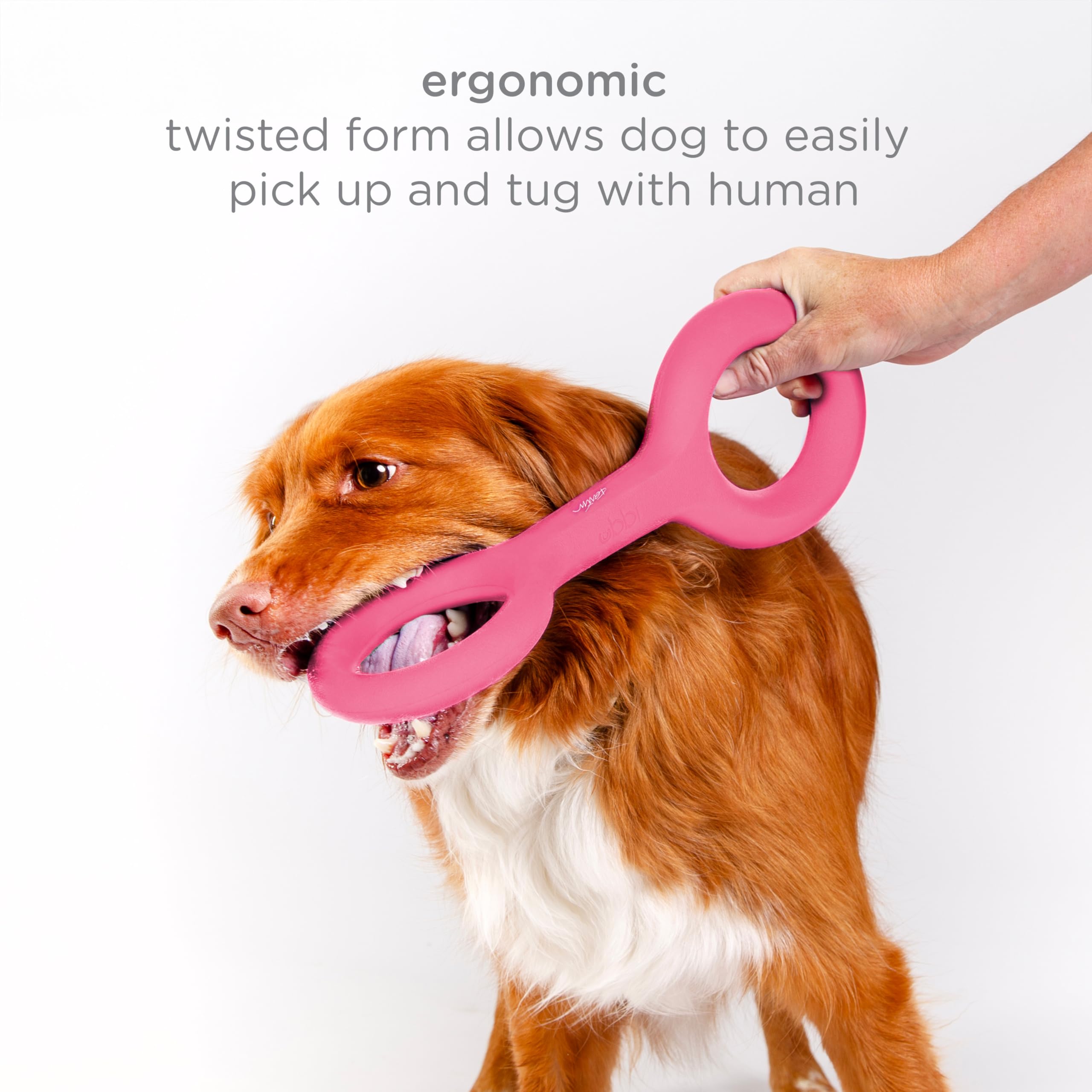 Ubbi Pet x Karim Rashid Collaboration, el Juego de Juguetes para Mascotas Incluye Juguete para Masticar, Picar y Tirar, Juguetes duraderos de Goma Natural para Razas de Perros Medianas a Grandes