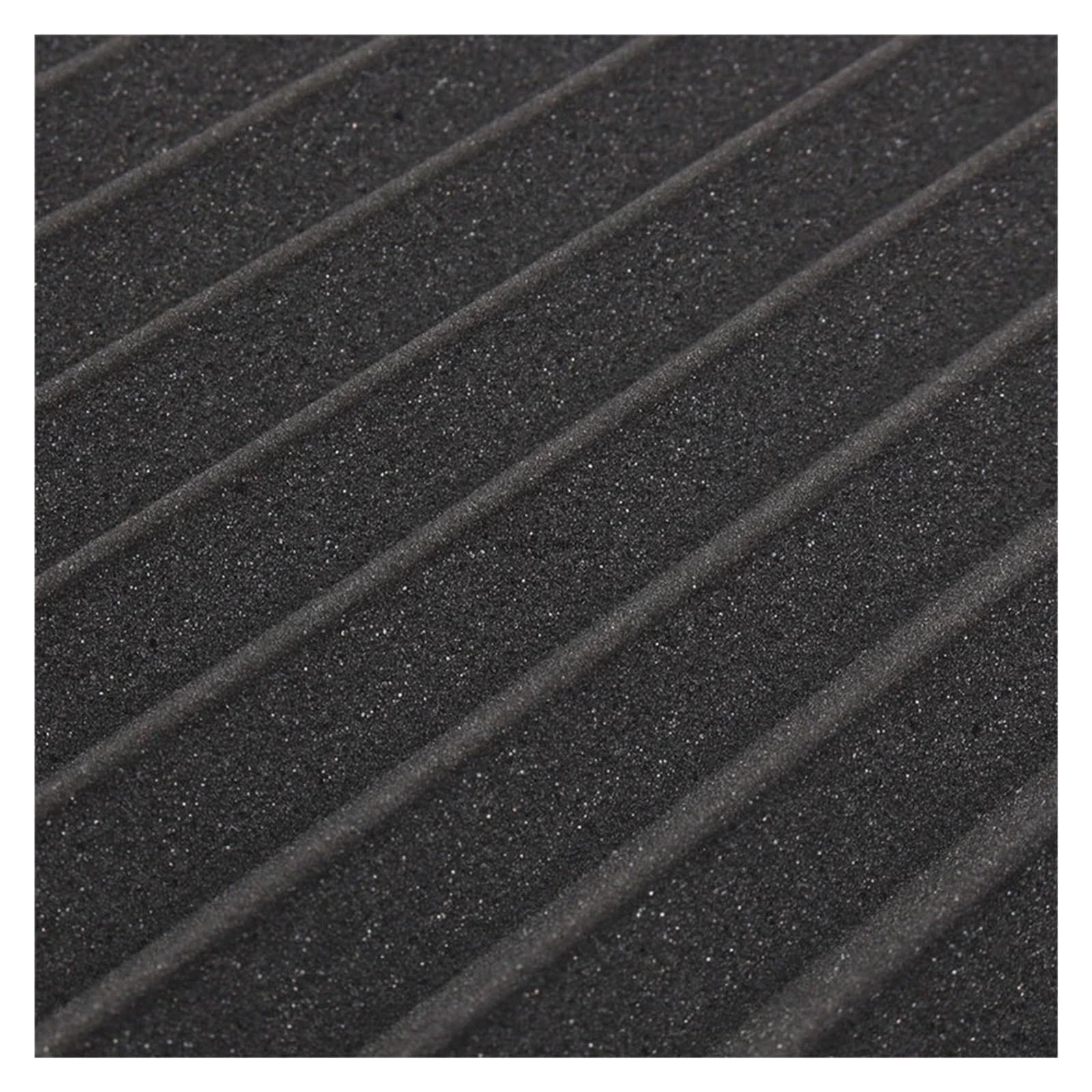 Pannelli in Schiuma Acustica Pannelli acustici in schiuma da studio, 72 pezzi, 300x300x25 mm, cunei insonorizzati, isolamento acustico, trattamento in(Black)