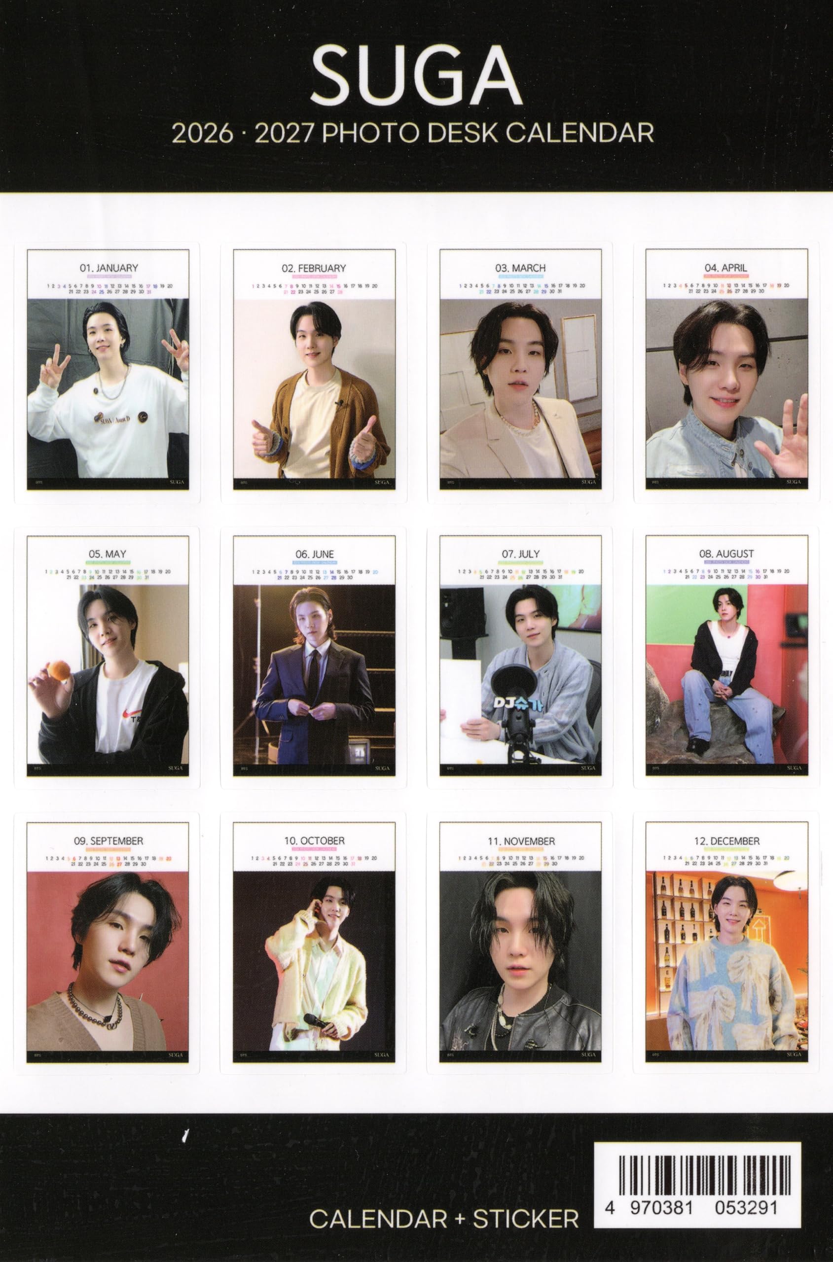 BTS SUGA トレカ 2枚 I NEED U カレンダートレカ 会場限定 BTS i need u 会場限定 カレンダートレカ セット BTS i need u 会場