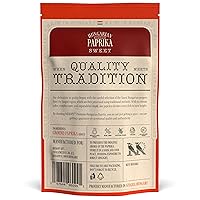 Vista 2 de Paprika dulce húngara Premium en polvo (4 oz) - Sin transgénicos - Color rojo profundo vibrante - Denominación de origen protegida (DOP): Región