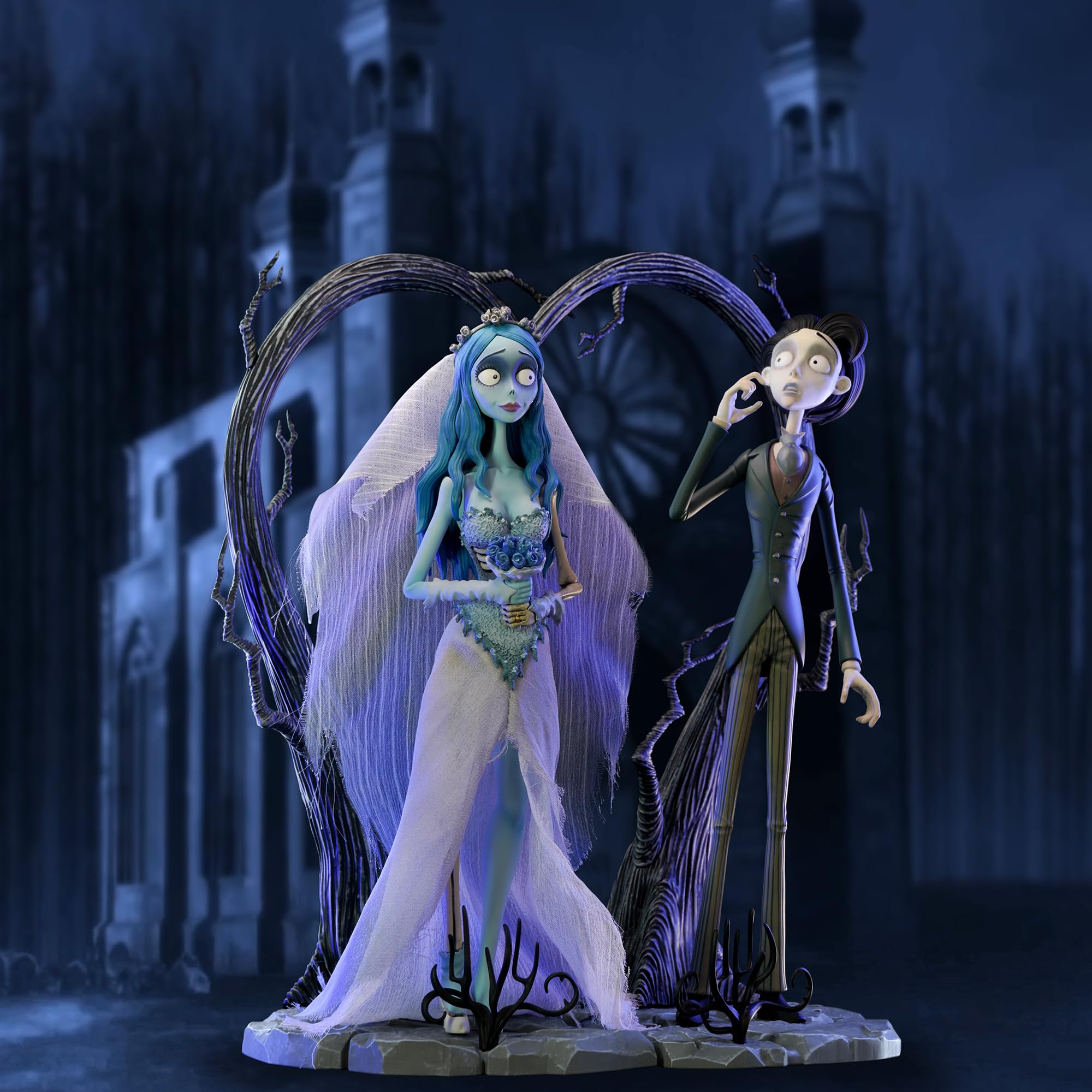 ABYSTYLE Studio - Surtido de figuras Corpse Bride - Emily x 1 + Victor x 1 - Producto oficial - Figuras coleccionables de alta calidad