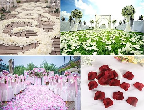 Miniatura 4 de YoungLove - 1000 pétalos de rosa artificiales para boda, pajecita, despedida de soltera, hotel, casa, fiesta, Día de San Valentín, decoración de