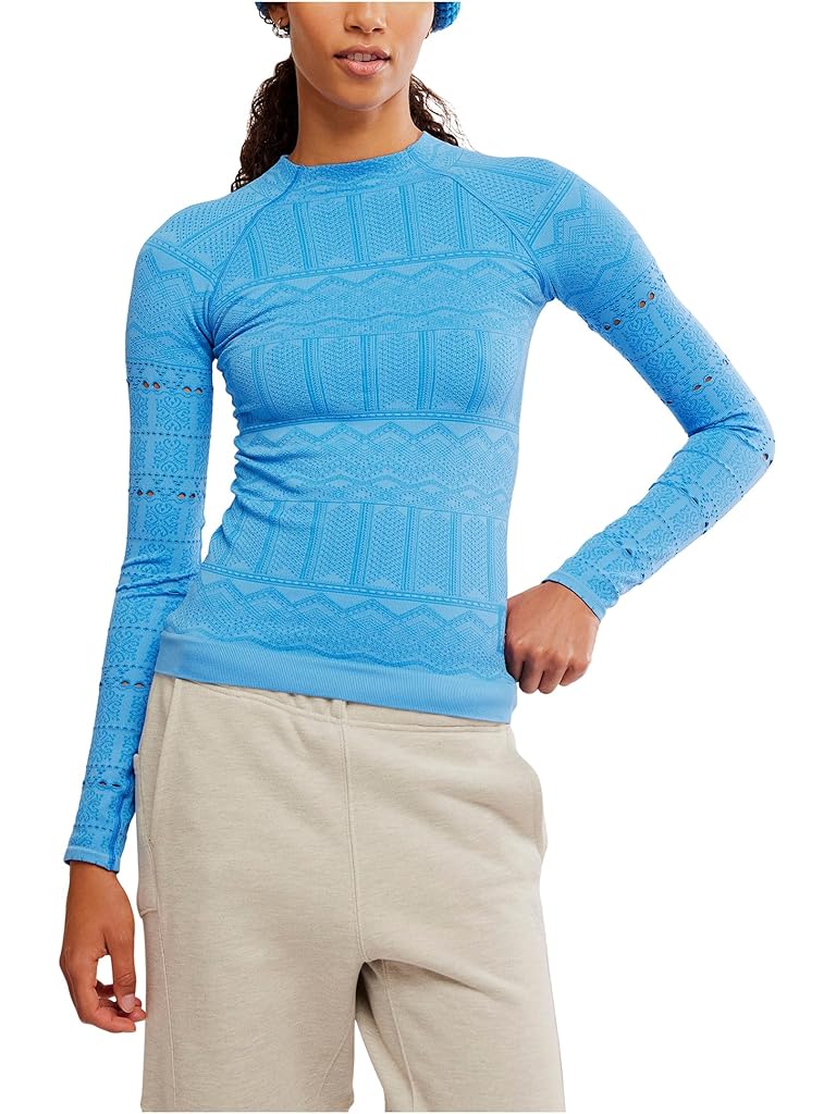 Purple Free People High Road Long Sleeve Layer