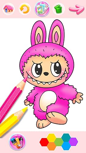 Rainbow Glitter Coloring Book - Unicorn Artist Crayons Pencils & Glitter Pens - Thumbnail 2