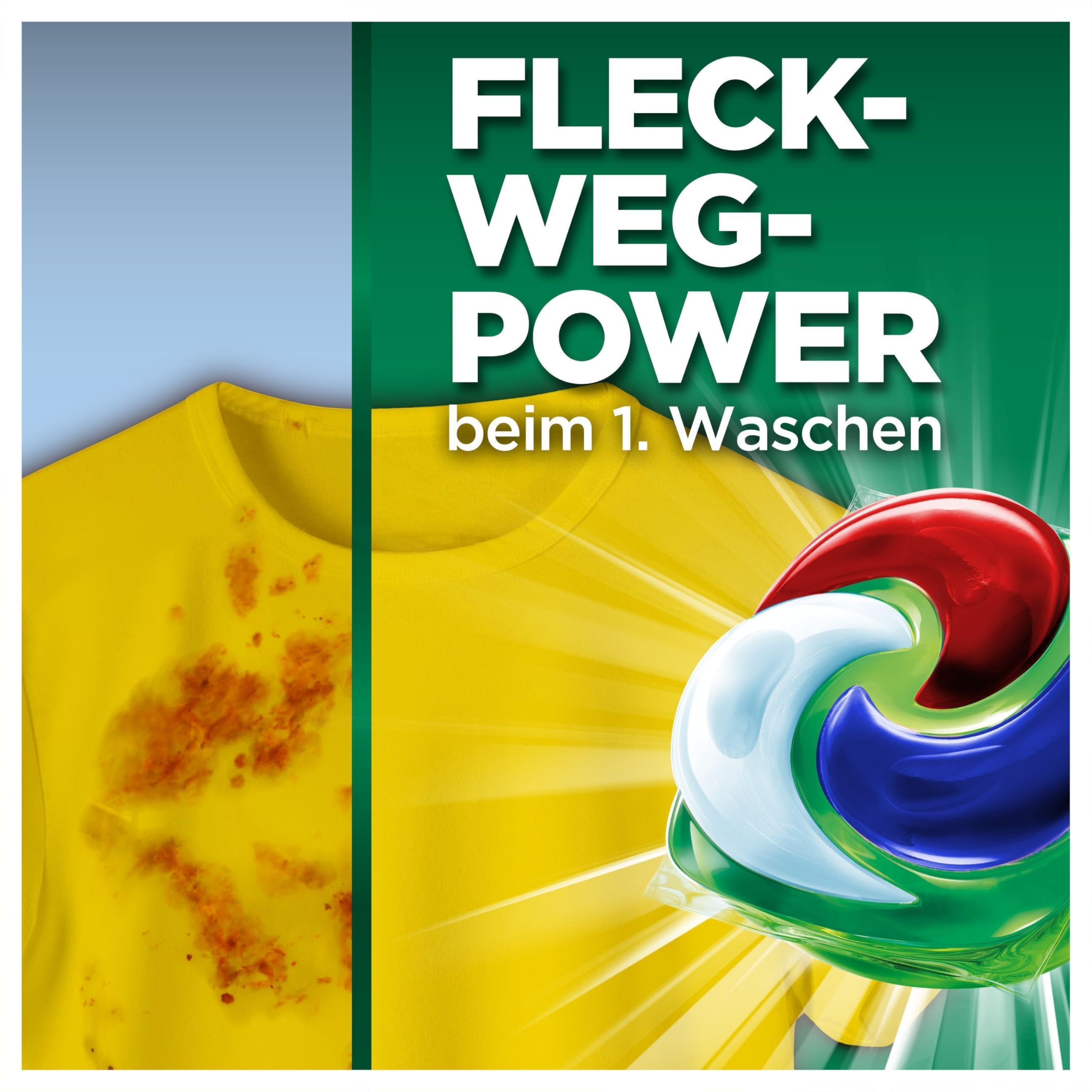 Ariel Waschmittel Pods All-in-1, Flüssigwaschmittel Kapseln 100 Waschladungen, Color+, Kraftvolle Fleckentfernung ab der 1. Wäsche