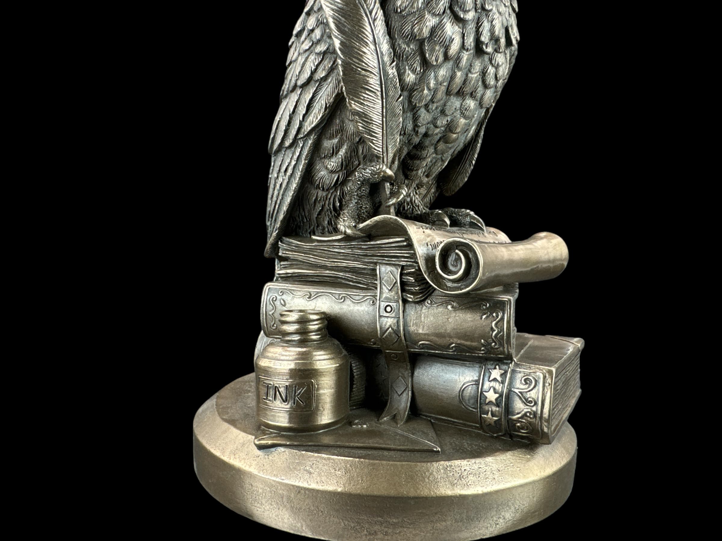 57 SPECIAL REPLICAS Rzeźba dekoracyjna ogromna sowa mądrości na książkach figurka z brązu jako prezent do salonu, dekoracja figurki, dekoracja