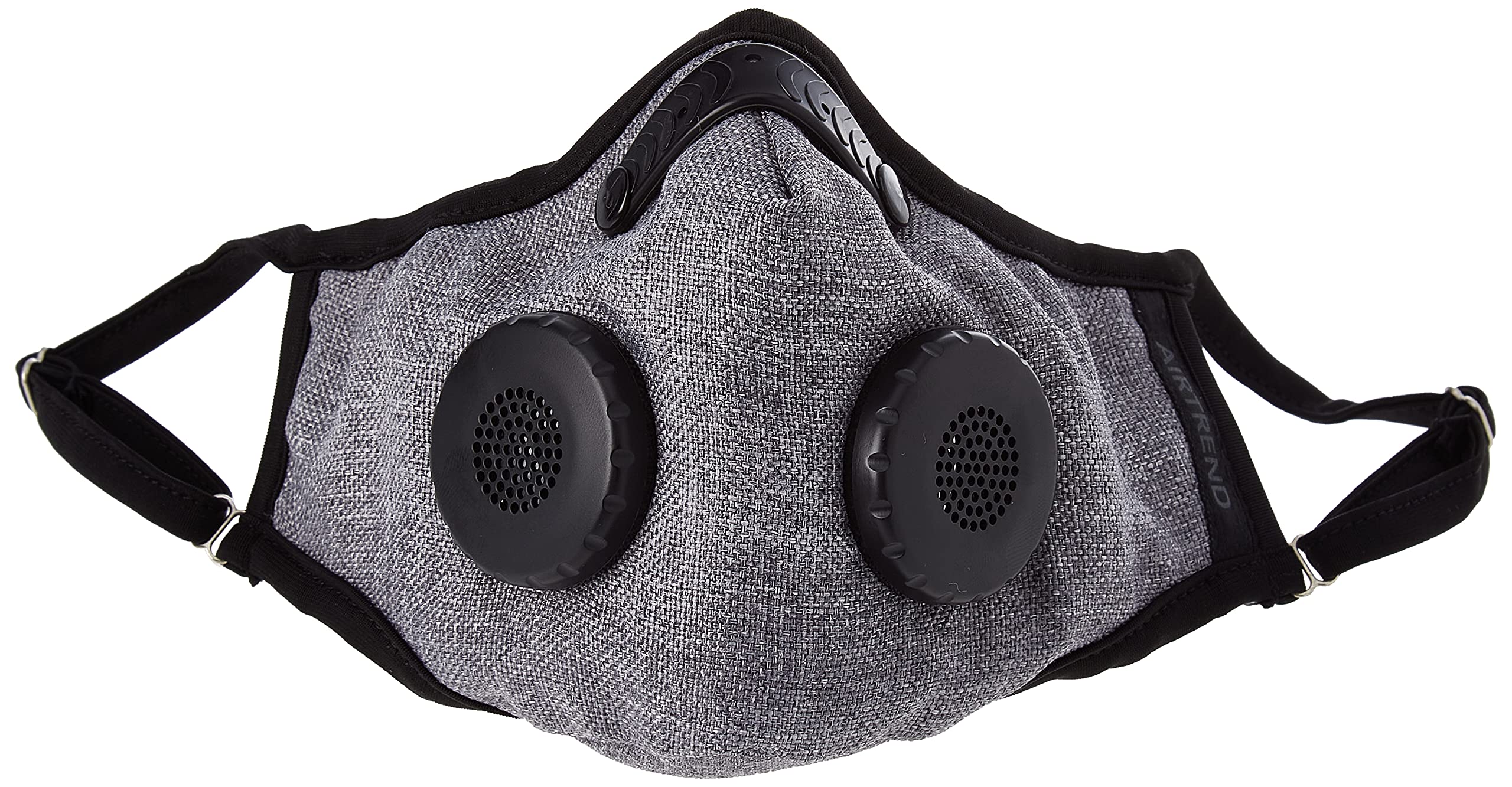 Maschera con Filtro e Valvola di Respirazione per Uomo/Donna, Taglia M, Grigio