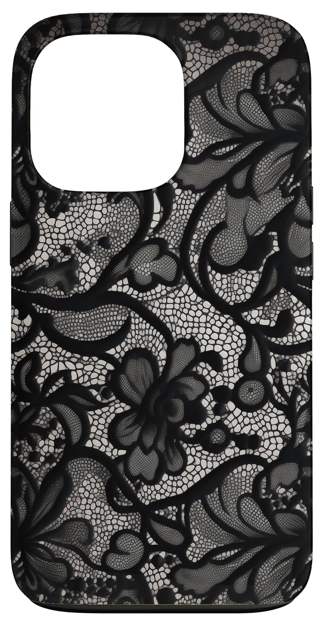 iPhone 13 Pro Black Lace Vintage Pattern Case