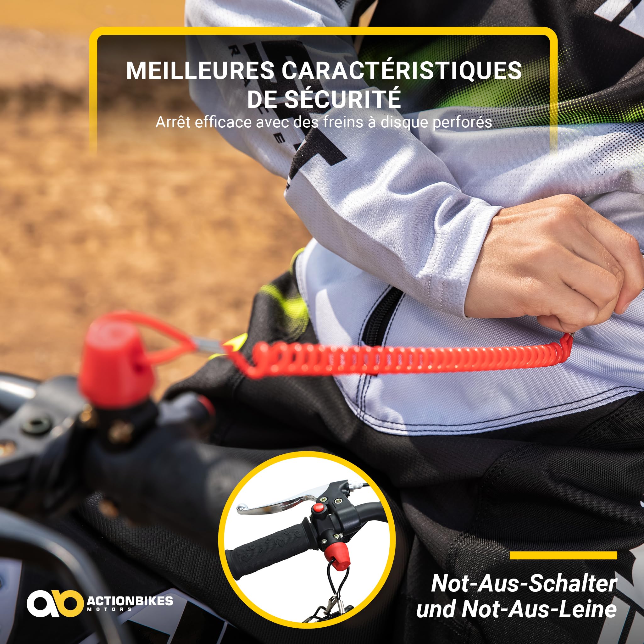 Actionbikes Motors Mini Moto Cross pour enfants Gazelle 49 cc | Moto Thermique Enfant - Velo Electrique - Pocket Bike - Jouet - Dirt Bike - Air Bike - Mini Moto Cross - Pokette (Vert)