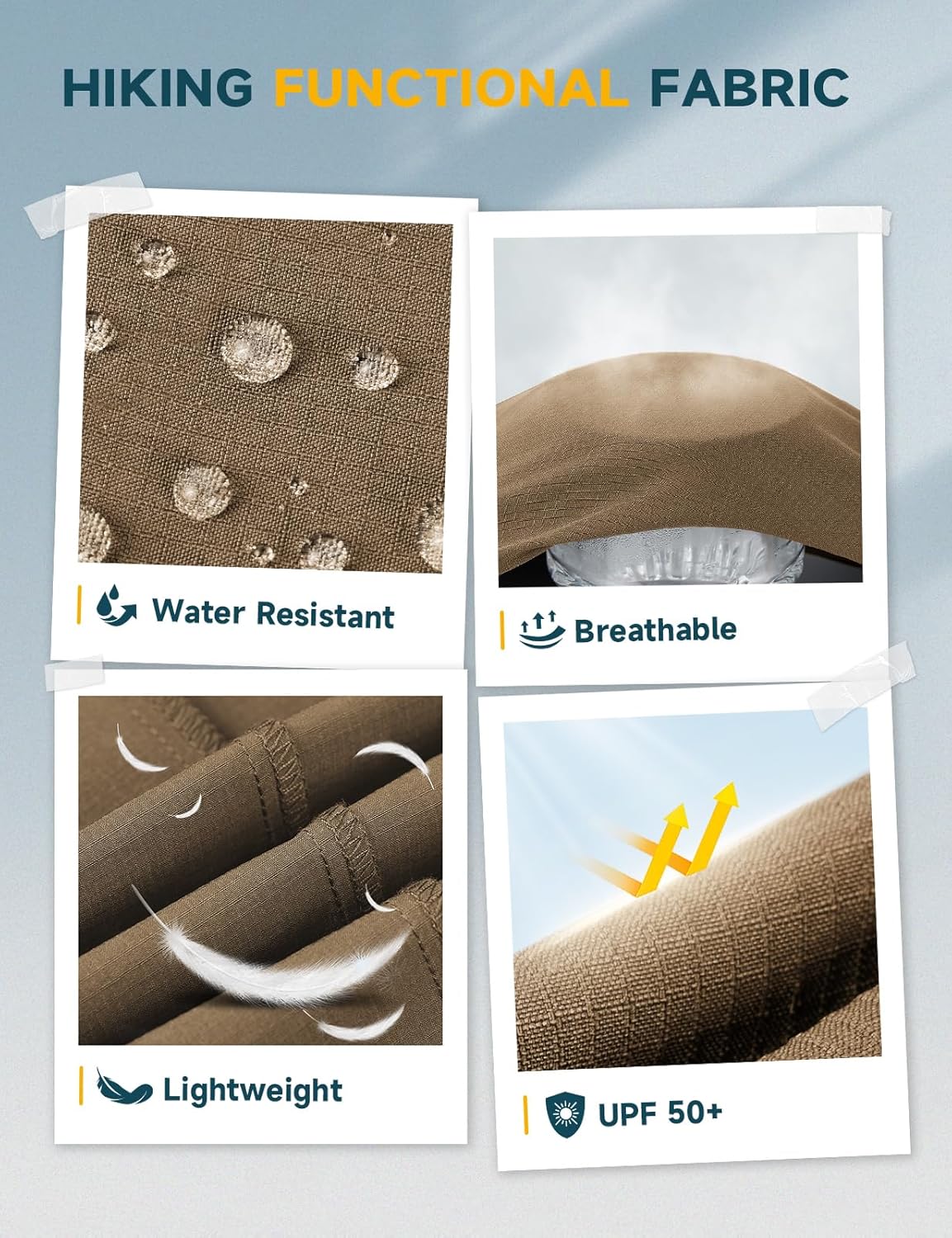 Moosehill Mens Cargo Hiking Shorts Lightweight Water Resistant for Casual Golf Work Tactical Fishing with 6 Pockets - Image 7