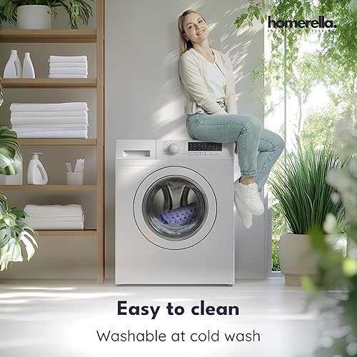 Miniatura 5 de homerella Tapete antideslizante para bañera de 35 x 16 pulgadas, incluye ganchos para secar, extra largo, 100% libre de BPA, tapete de ducha