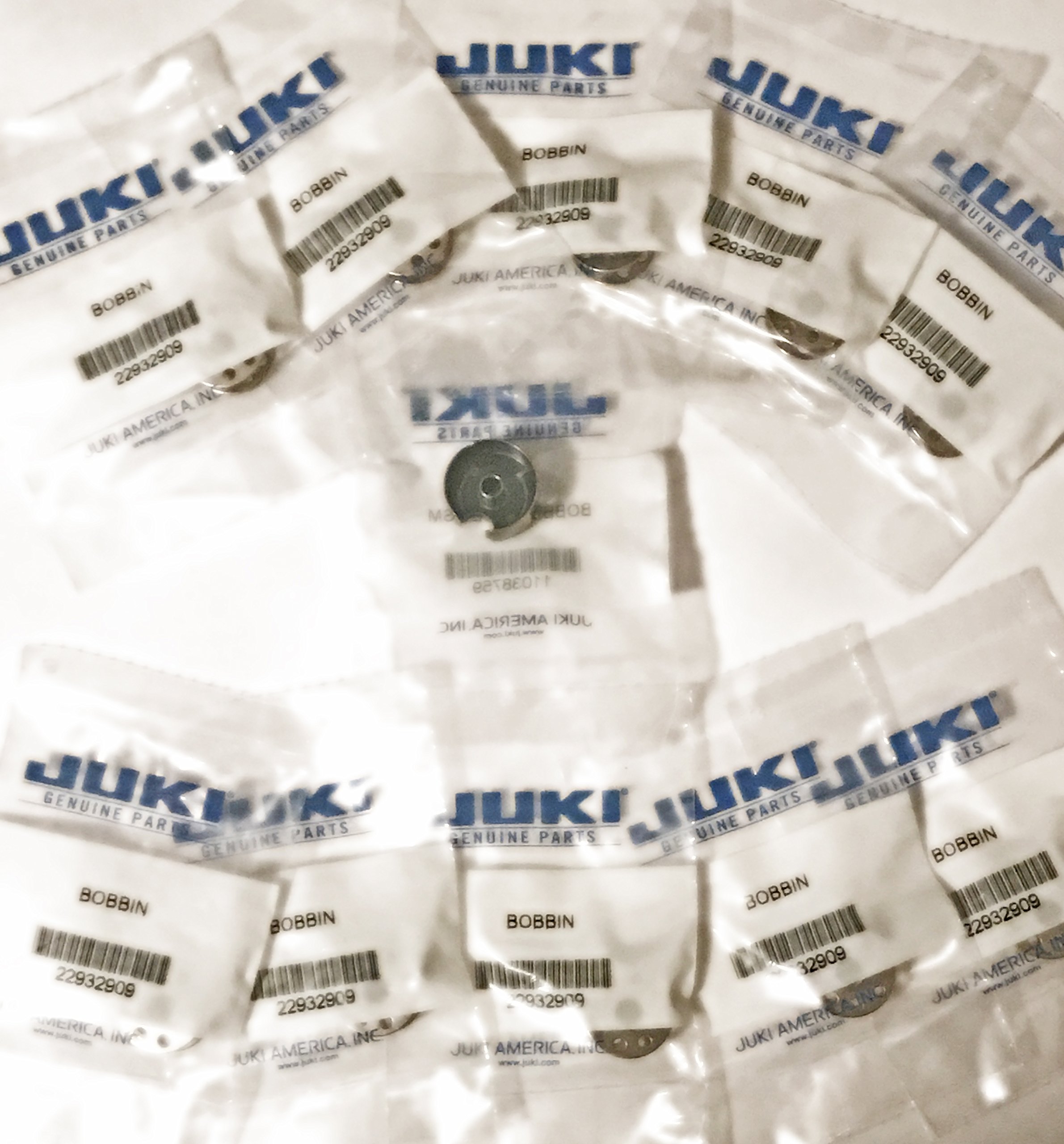 JUKIEconoPak (1 Juki Original Bobbin Case + 10 Juki Original Bobbins) for Industrial Single Needle Sewing Machines - Juki Original Parts - Made in Japan