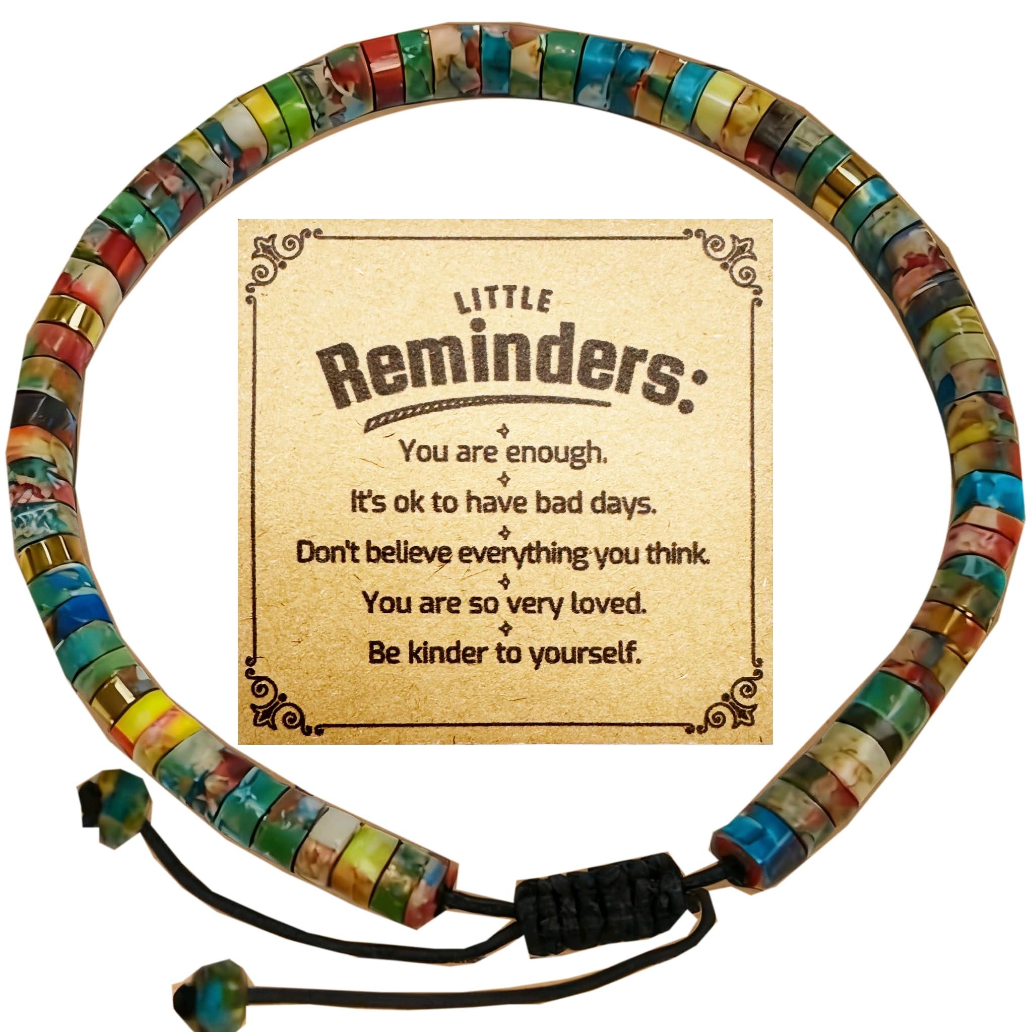 Inspirational Bracelet for Women - Handmade Natural Stone Beaded Wrap Bracelet, Positive Energy Jewelry Gift for Her