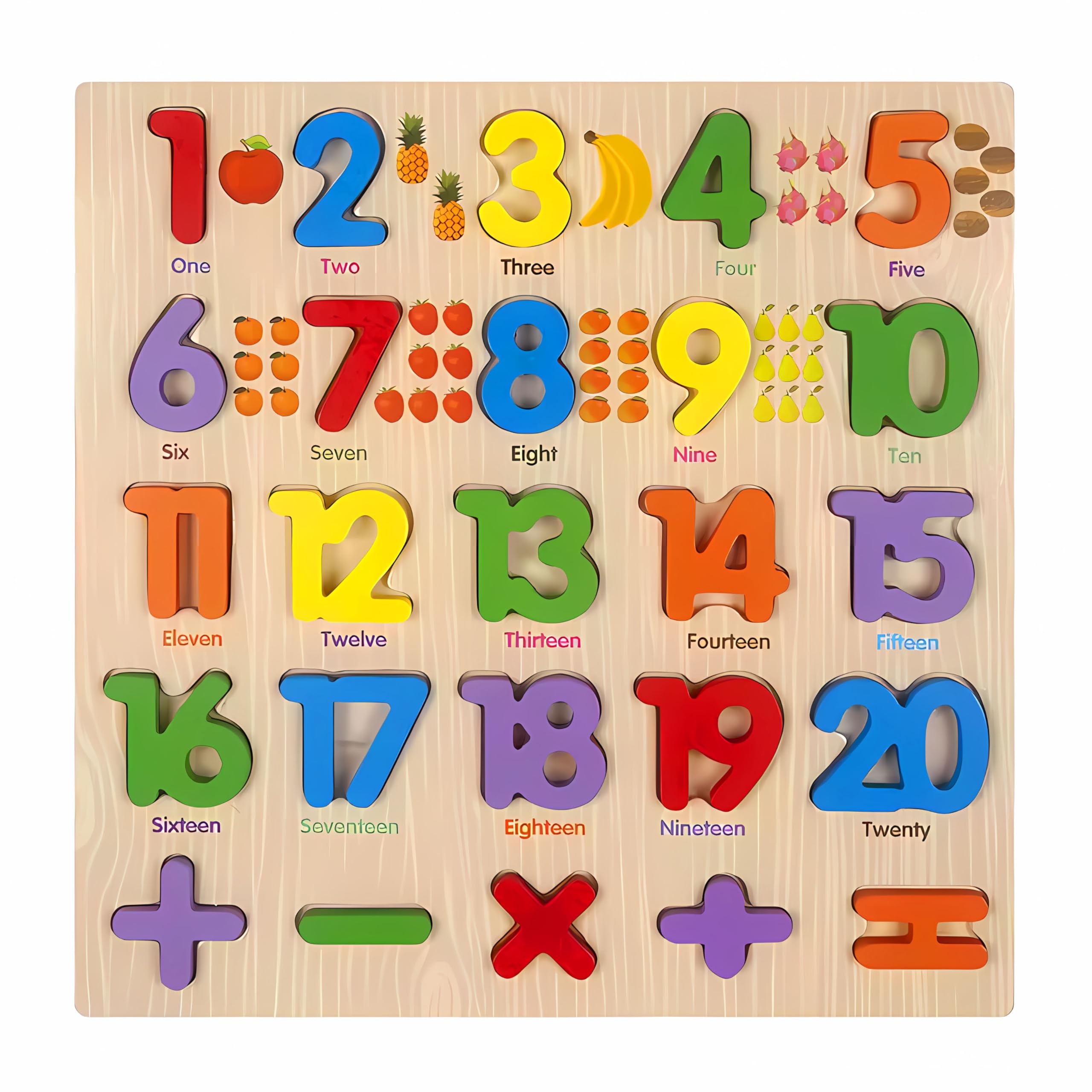 Dishvy® Wooden Alphabet Puzzle for Kids, Educational Numbers Toy for Toddlers & Preschoolers (Number Only) (B0DC6T158Y) Amazon Price History, Amazon Price Tracker