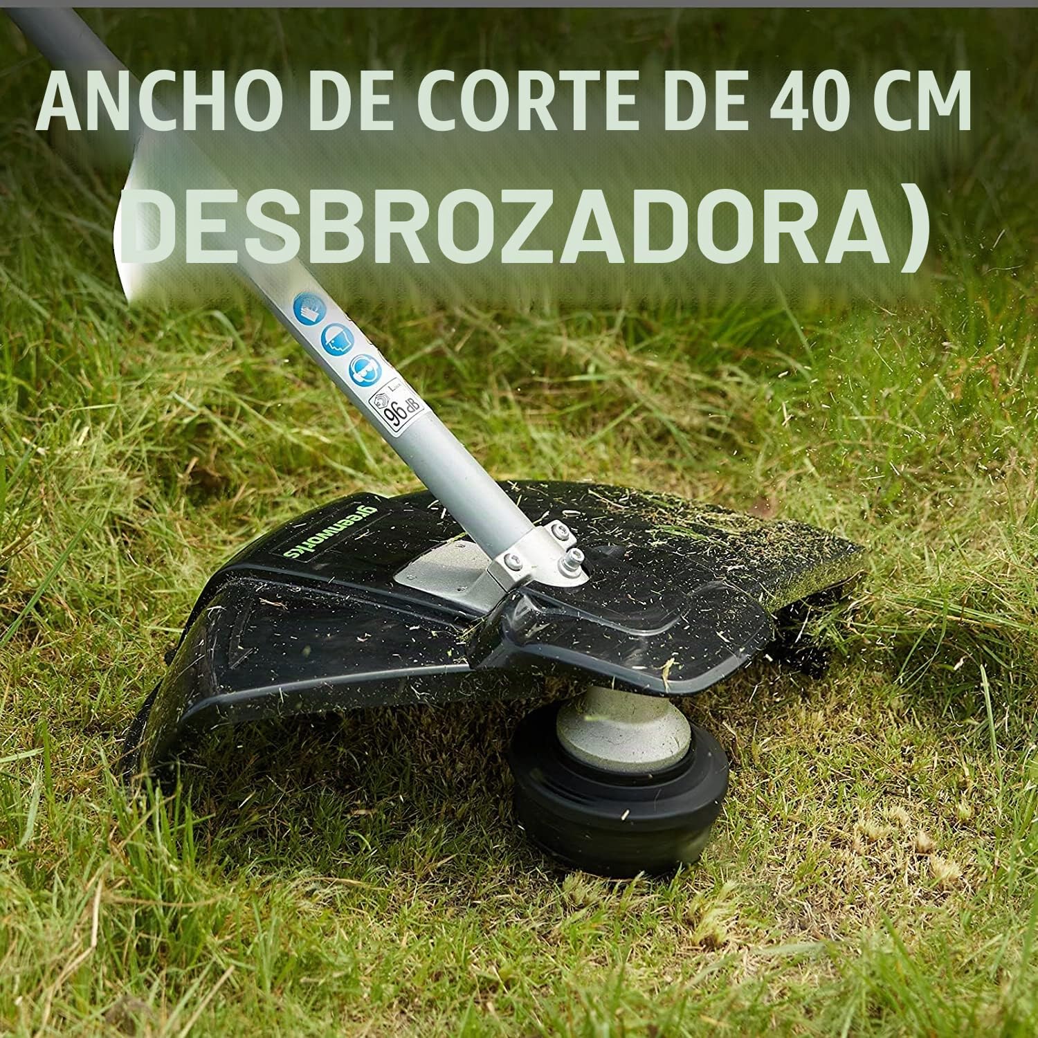 Greenworks Cortabordes Eléctrico y Desbrozadora 230V 1200W 40cm, Hilo de Recorte 20m