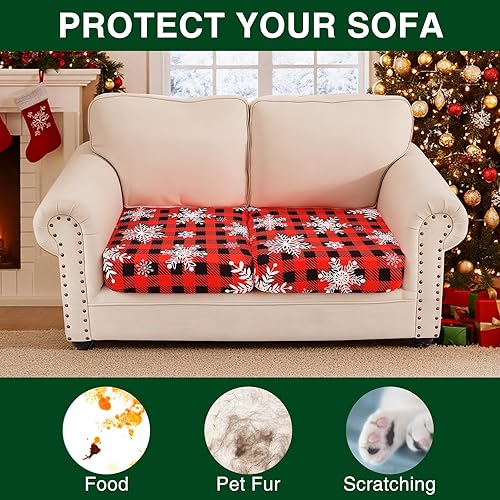 Miniatura 306 de Smiry Fundas de cojín de sofá con estampado, fundas de sofá elásticas y suaves para sofá, funda de sofá antideslizante lavable protector de muebles