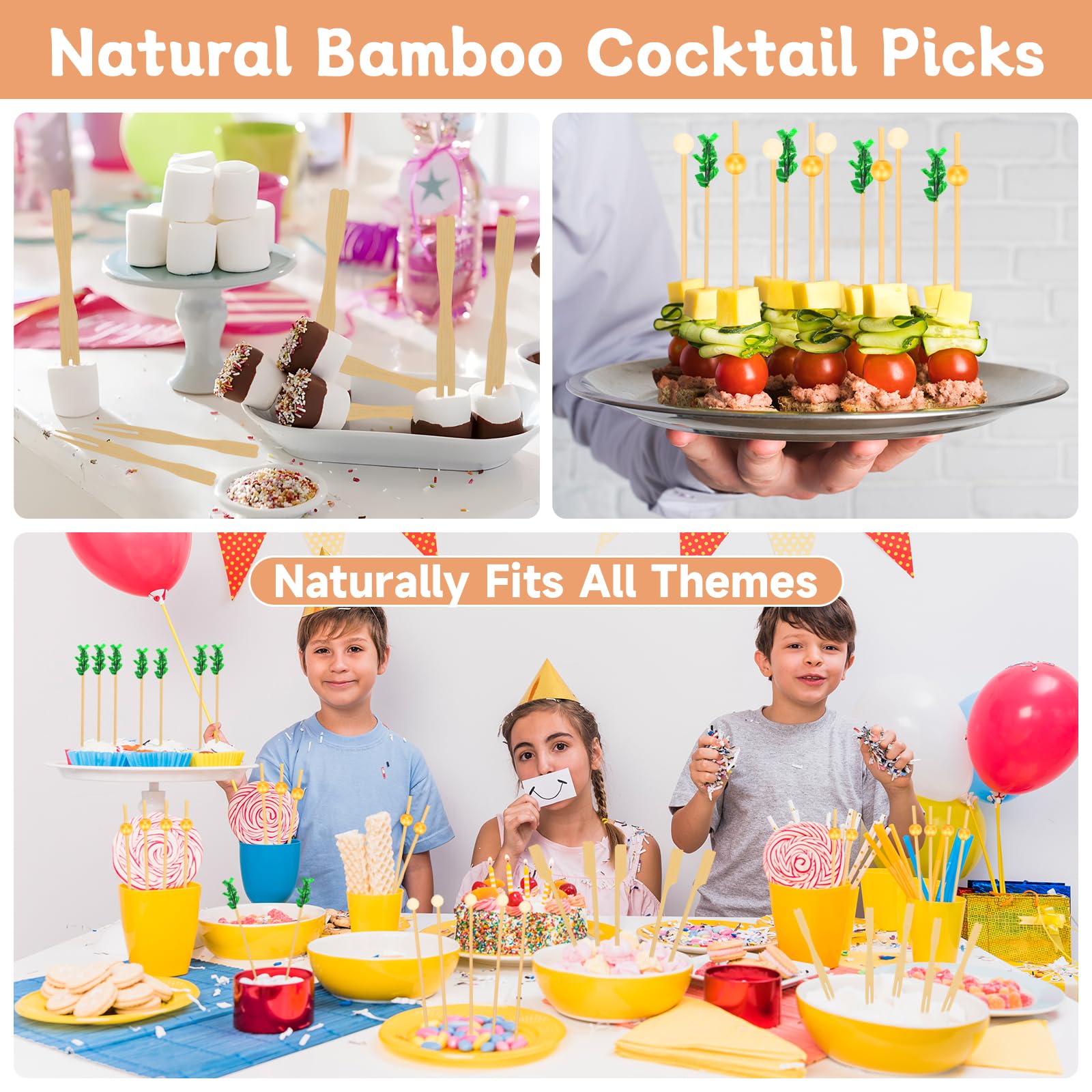 Charcuterie Boards 200Pcs Cocktail Picks, Toothpicks For