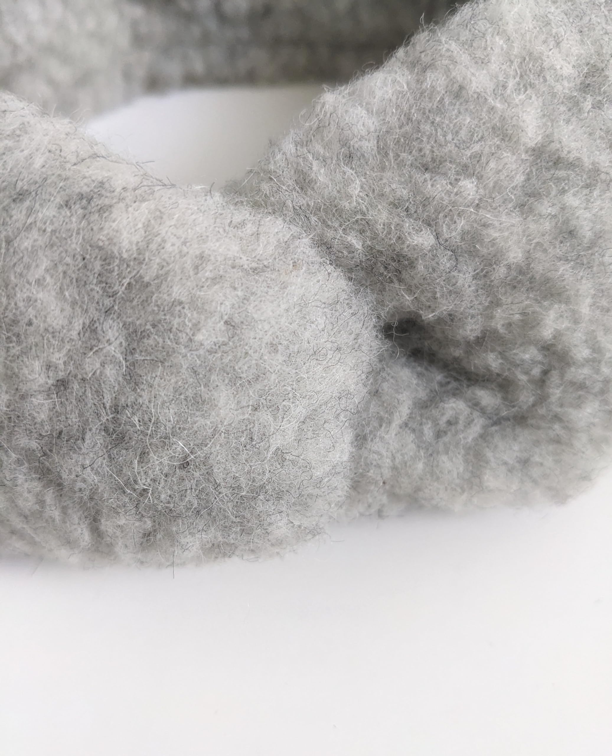 Frost Natural Wool Headband, Warm Winter Ear Warmer, Moisture Wicking, Made in Poland (Gray)