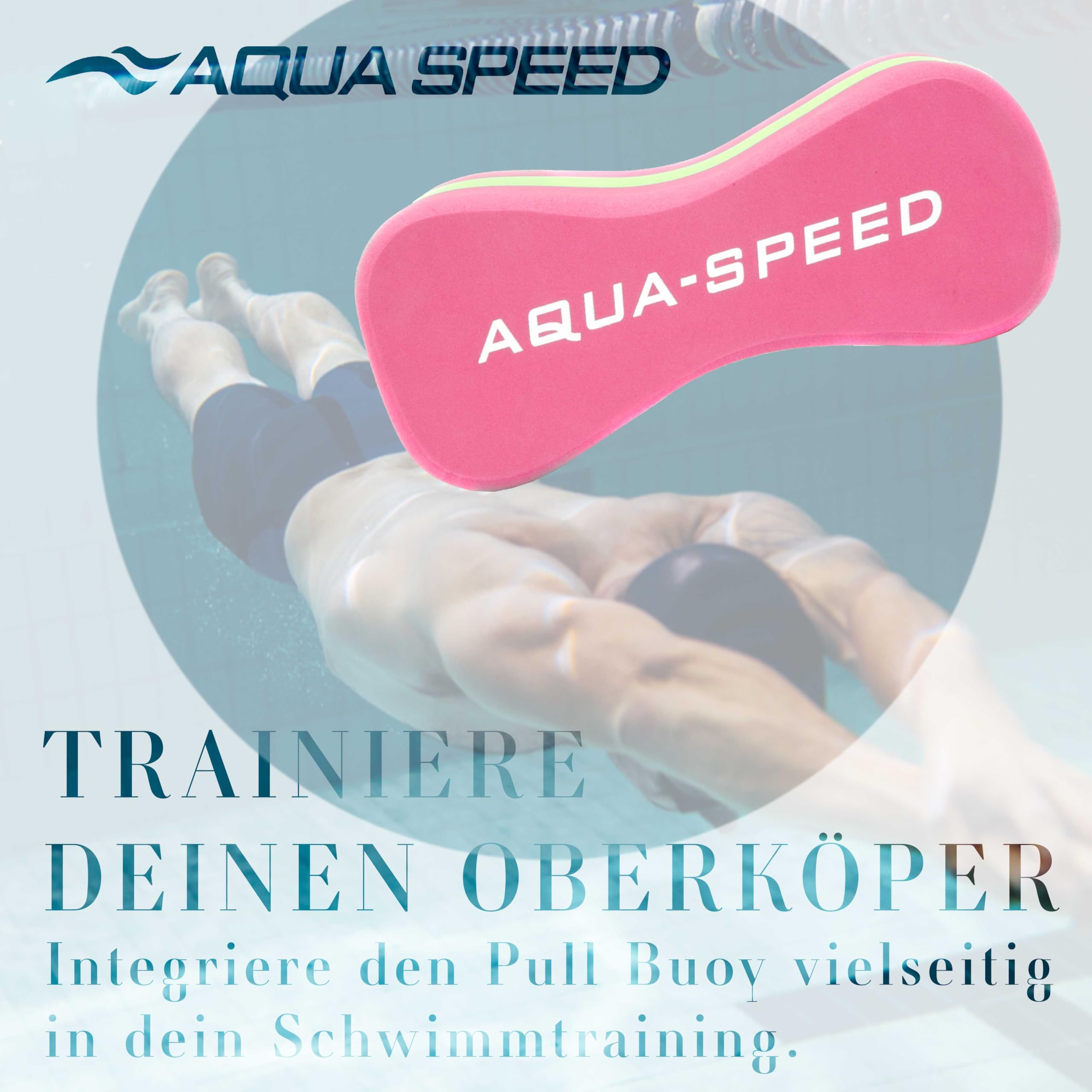 Aqua Speed Pull Buoy Pull Buoy Aiuto al galleggiamento | Design Curvo | 3 Strati | Nuoto Formazione | Schiuma Eva