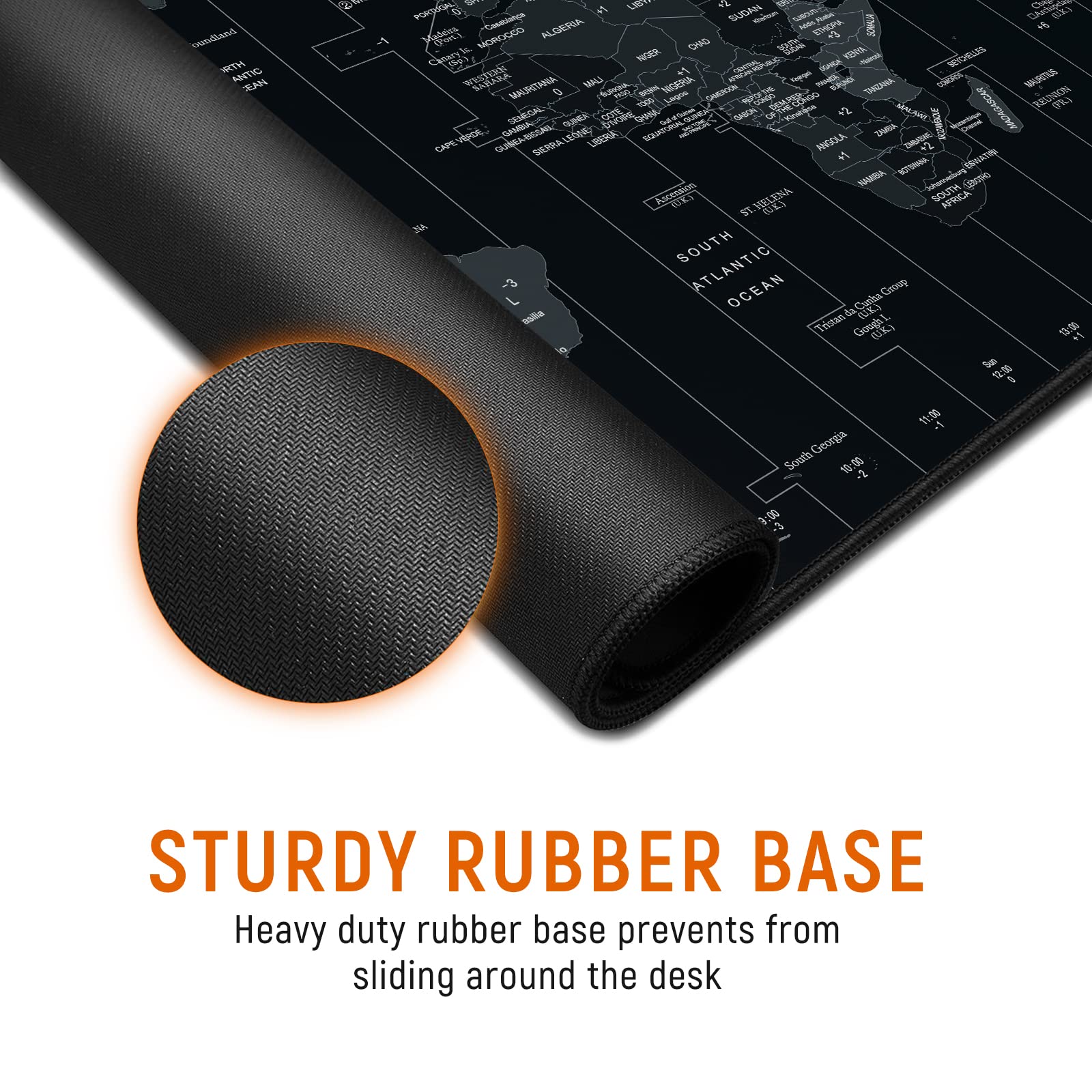 JIALONG Large Gaming Mouse Pad, Extended XXL Desk Mat 35.4×15.7 Inches Map — Amazon image 5