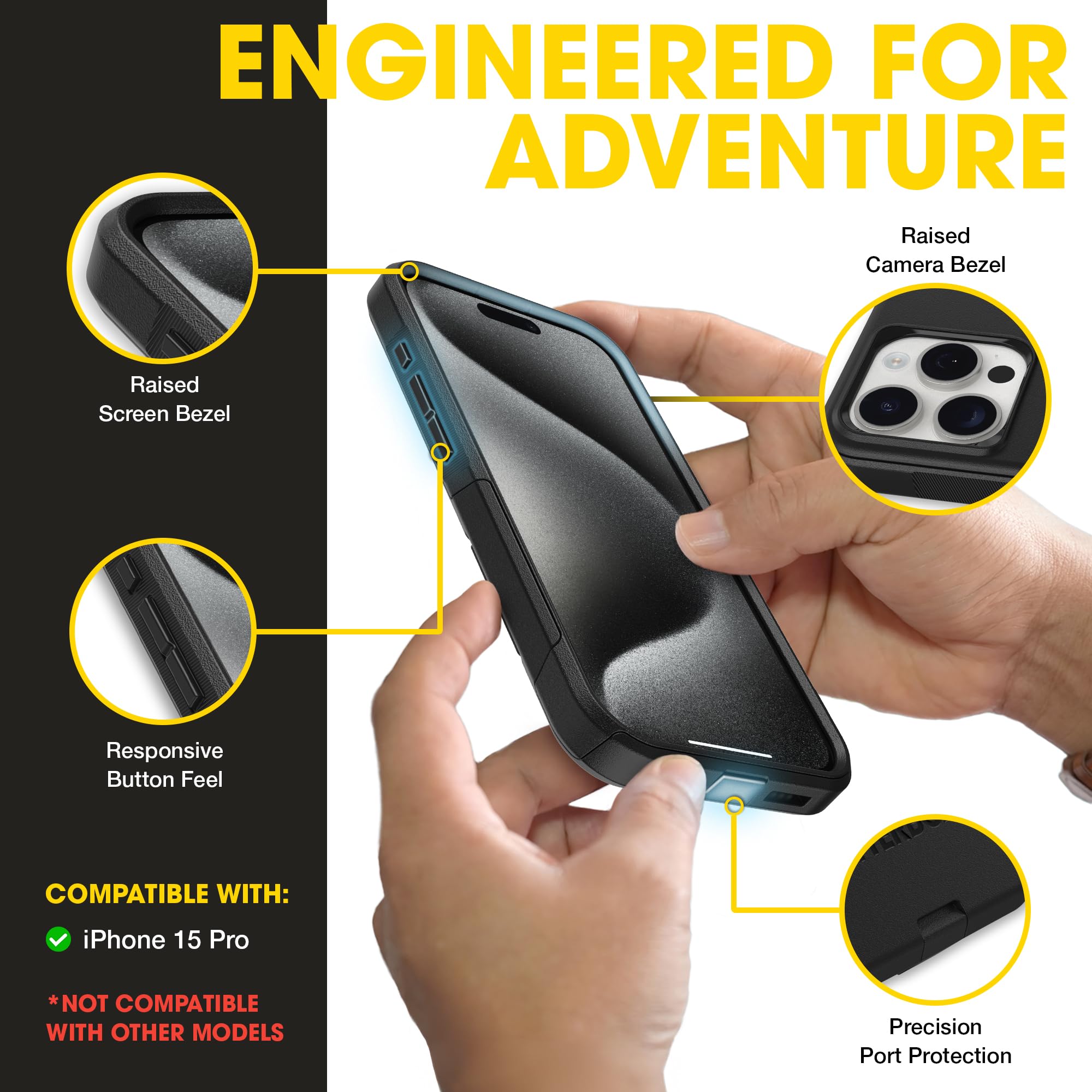 Amazon.com: OtterBox iPhone 15 Pro - Commuter MagSafe Case - Slim