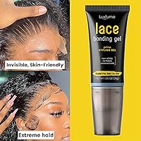 Vista 6 de Gel de unión de encaje, pegamento de encaje de peluca, nuevo diseño de cabeza de cepillo, fórmula invisible y agradable al tacto, pegamento