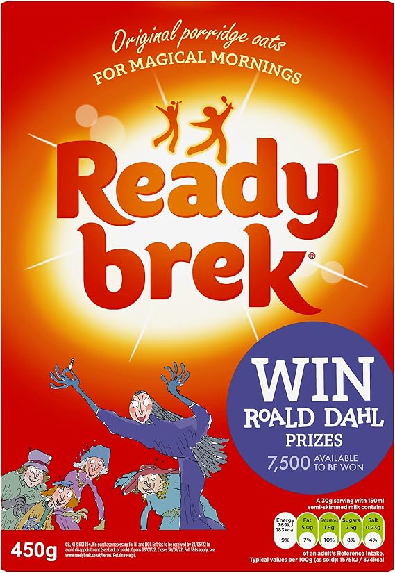 Weetabix Ready Brek Original Smooth Oats 450 g (Pack of 12)