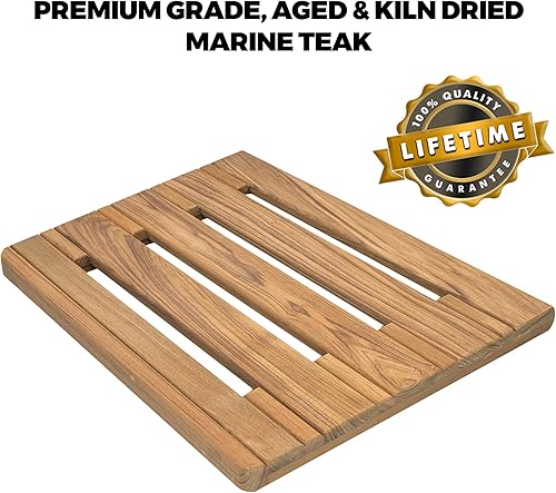 Miniatura 2 de Whitecap Teak Whitecap 60918 - Plataforma de natación en teca, 18 x 15 pulgadas