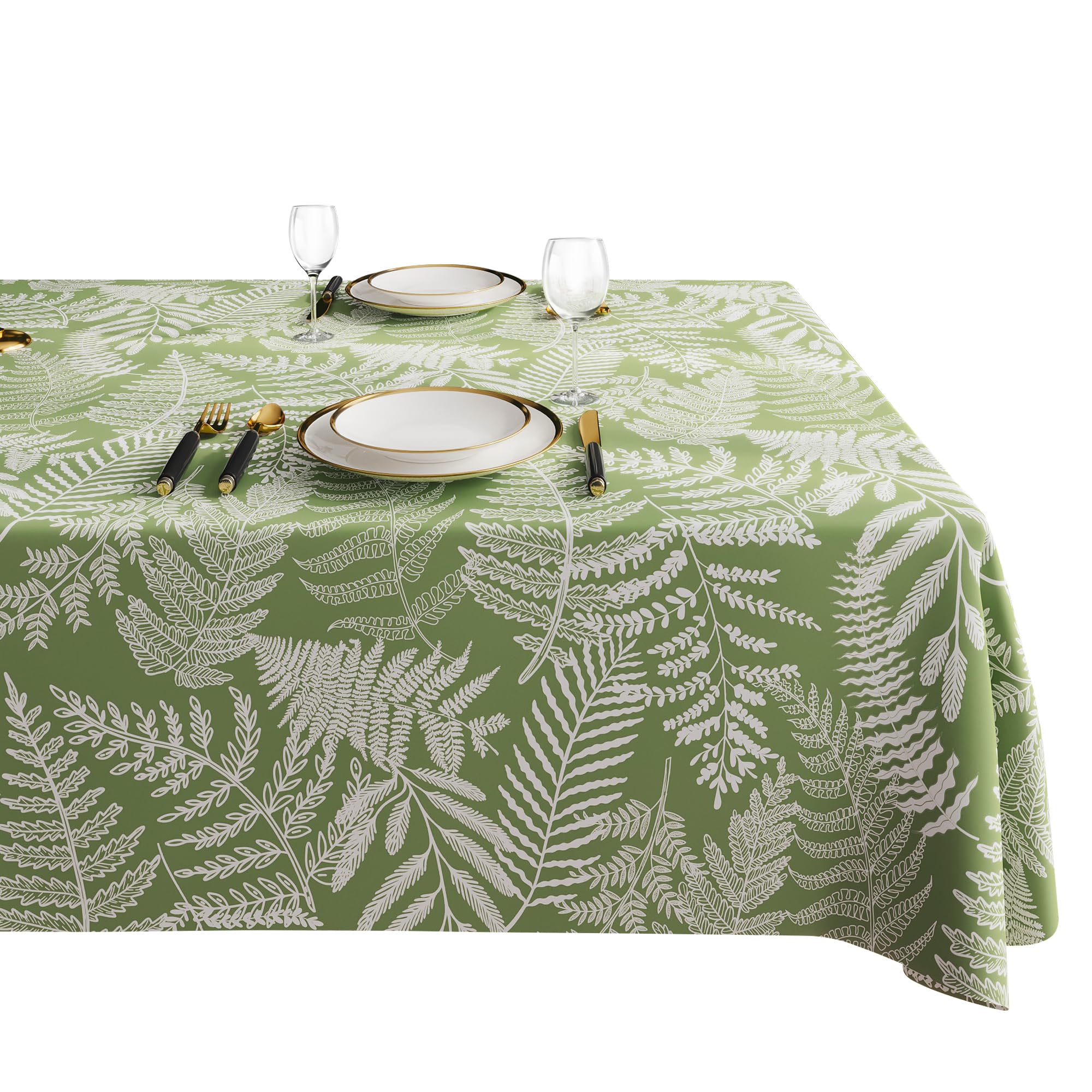 HOMOHEINI Rectangle Table Cloth 100 Waterproof Tablecloth Oil Proof Spill Proof Vinyl Table Cloth Wipe Clean Plastic Table