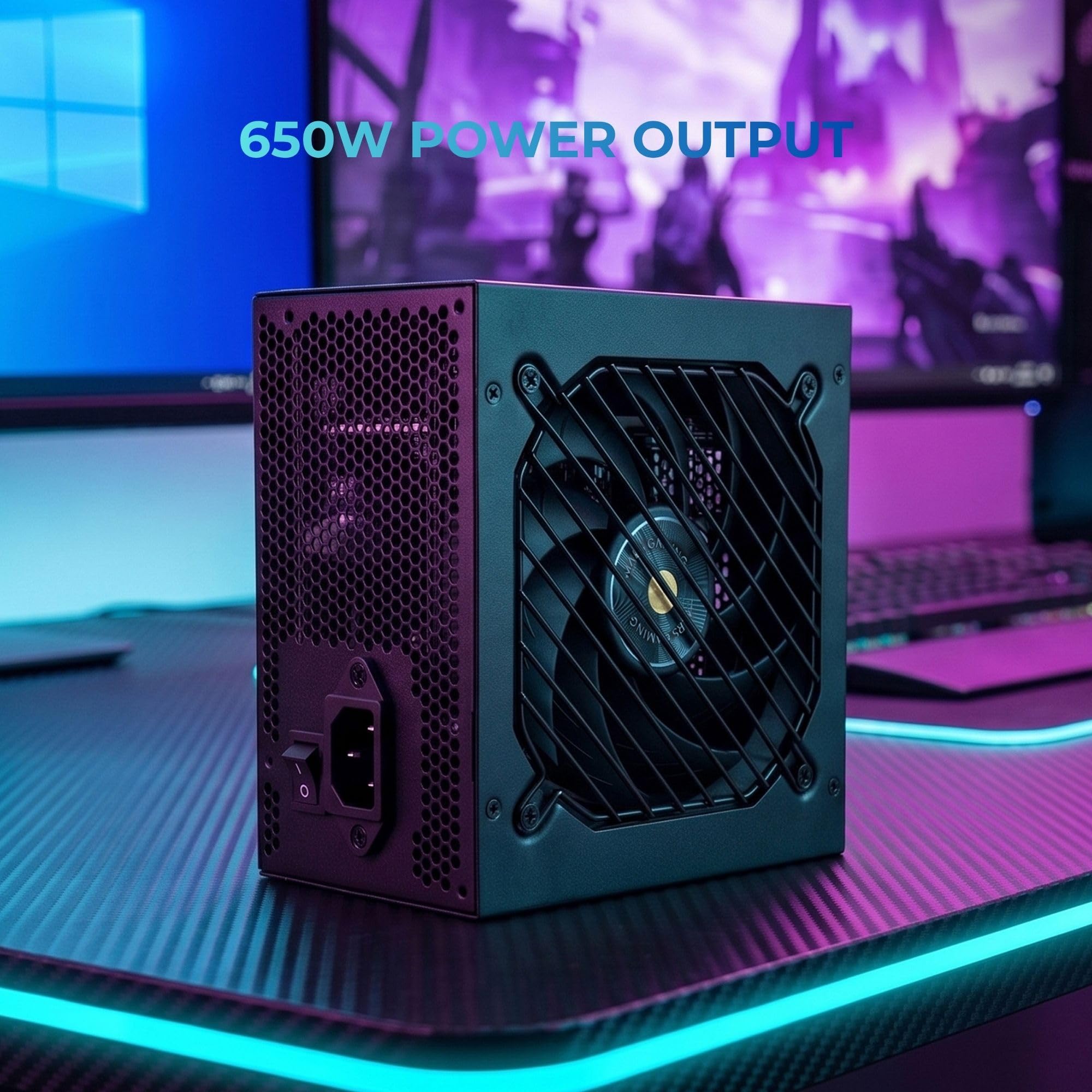 Mars Gaming MPB650PSID, Alimentatore PC 650W, 10 Anni di Garanzia, 80Plus Gold 90%, Ventola SI Extreme Silence, Tecnologie AI2-RPM, DC-DC e SMD, Connettori ATX 3.1 e PCIe 5.1, Nero